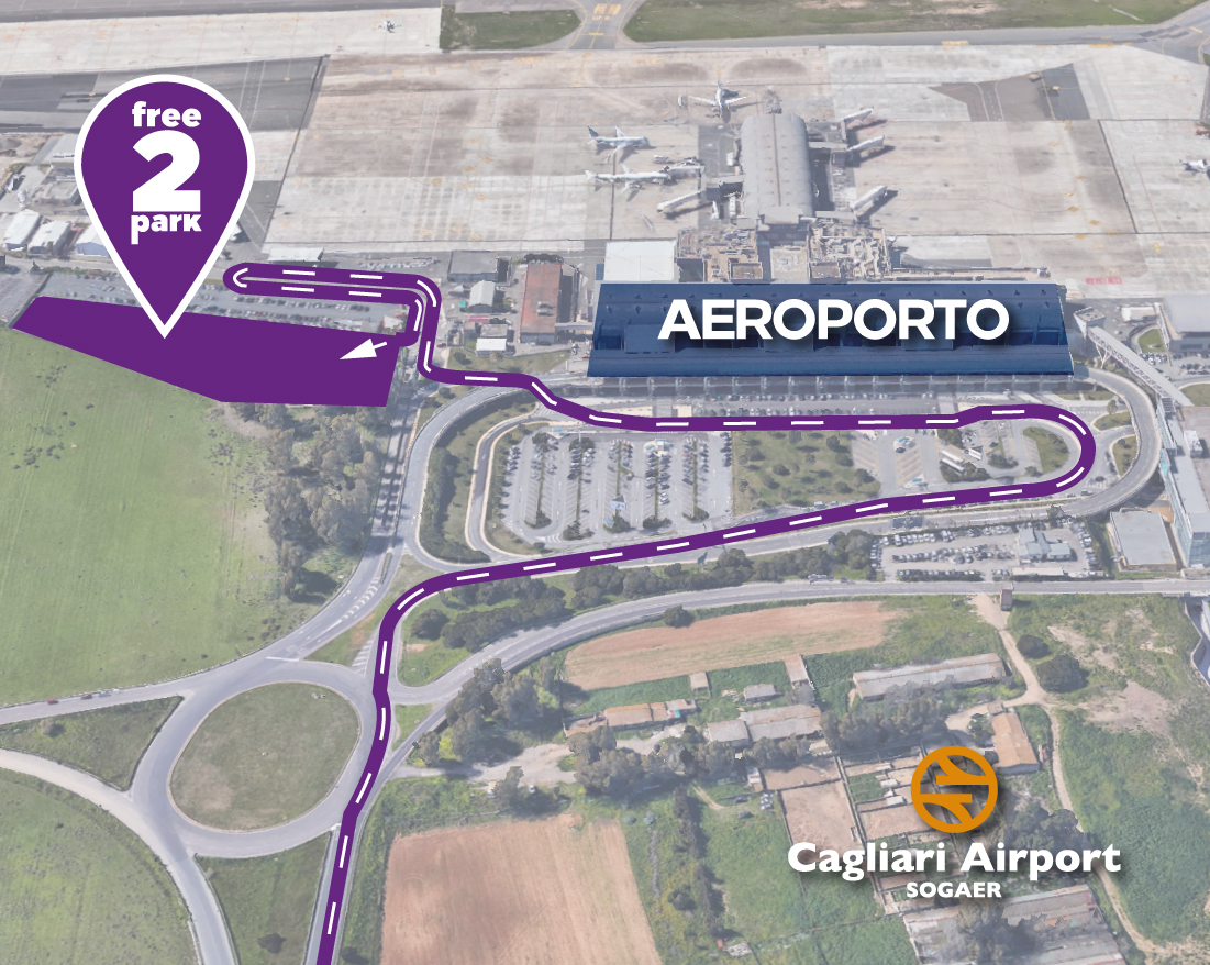 Cagliari, da lunedì via Free2Park: 2 ore di parcheggio gratis all’aeroporto