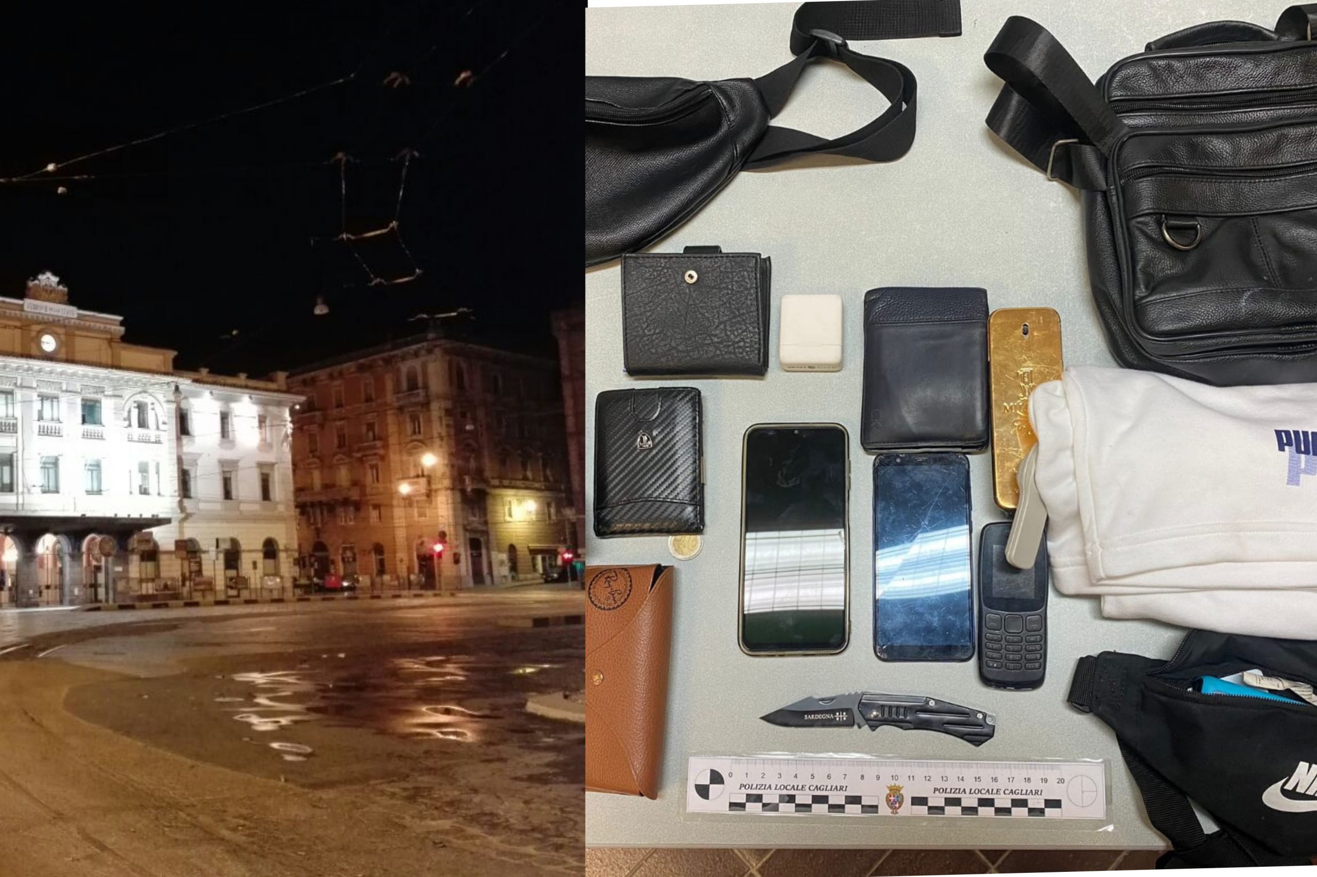 Cagliari, rissa con coltello tra 5 stranieri sventata in piazza Matteotti: due nordafricani nei guai