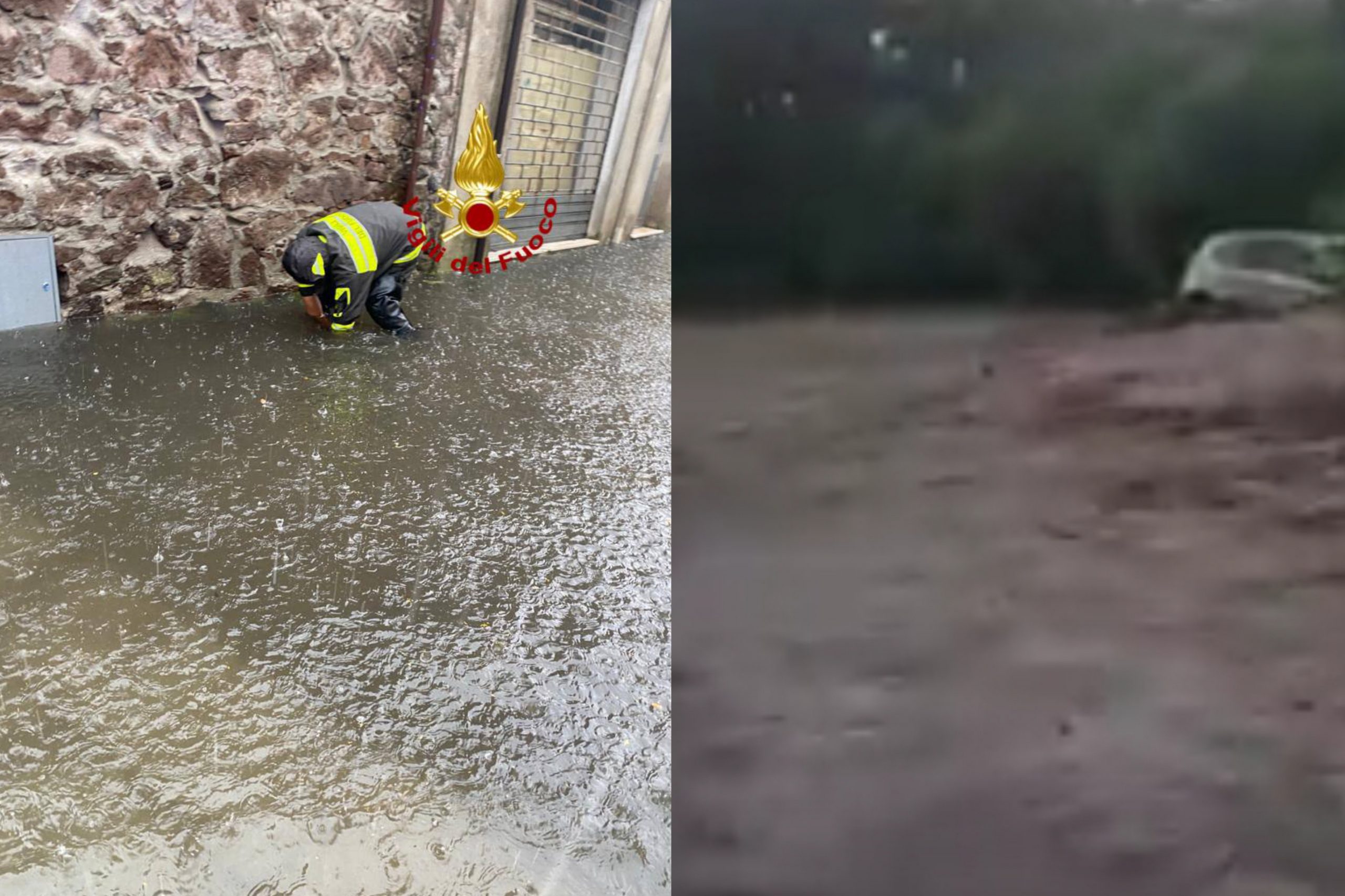 Bomba d’acqua nel centro Sardegna, strade come fiumi a Macomer e Bonorva