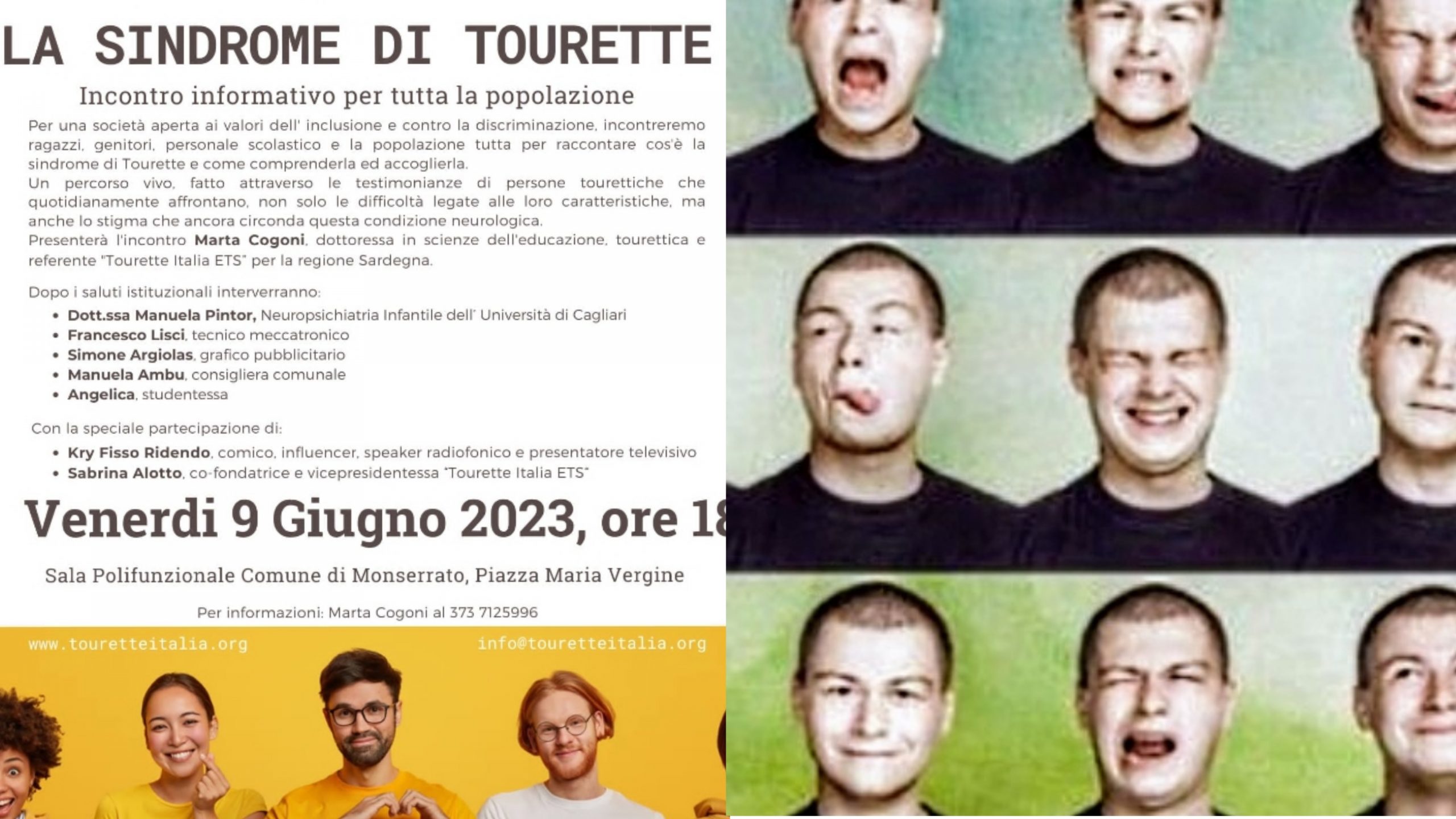 Monserrato primo comune sardo che affronterà la sindrome di Tourette