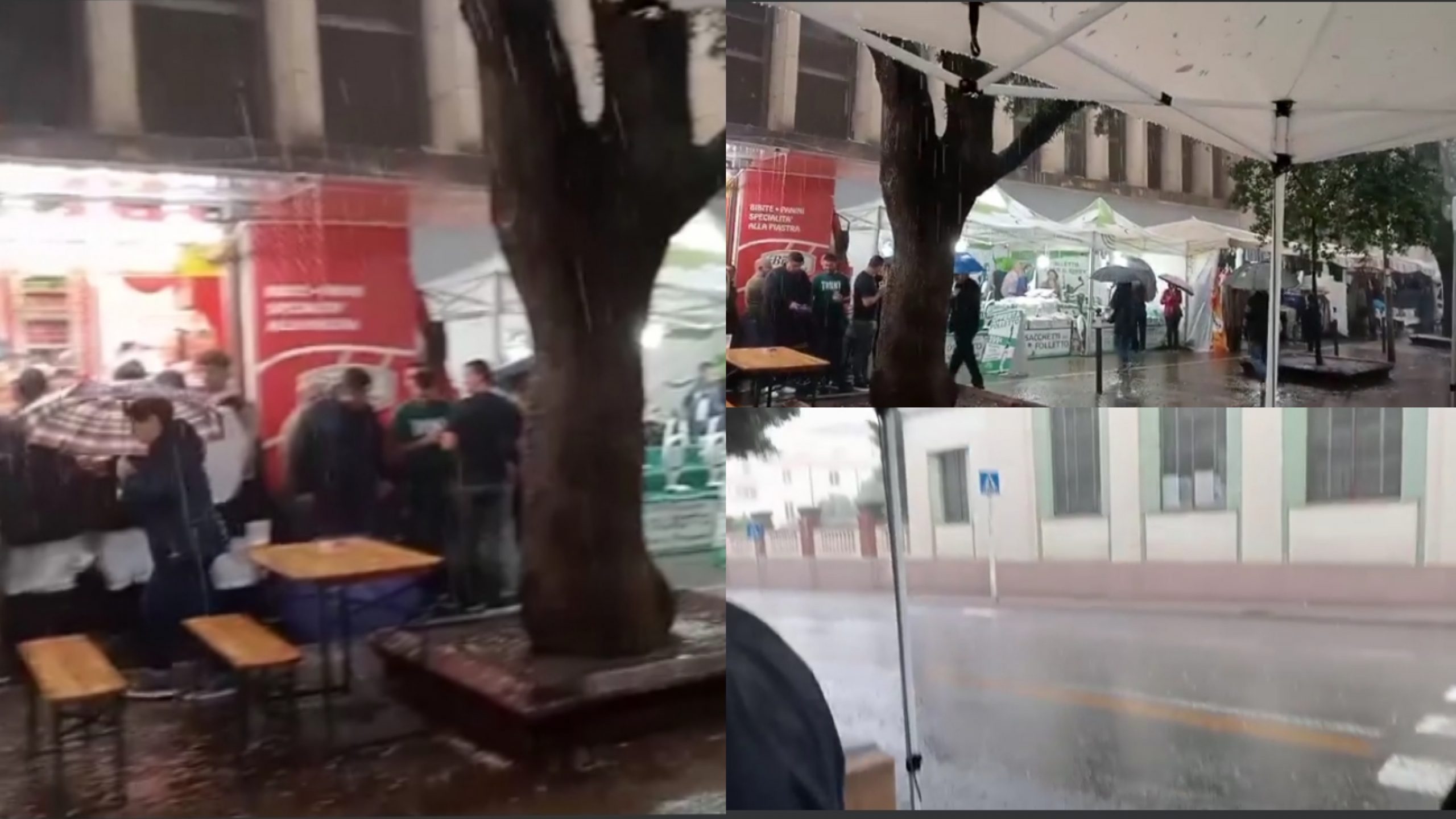 Violento nubifragio a Sassari: stop alla Cavalcata Sarda, protagonisti in fuga