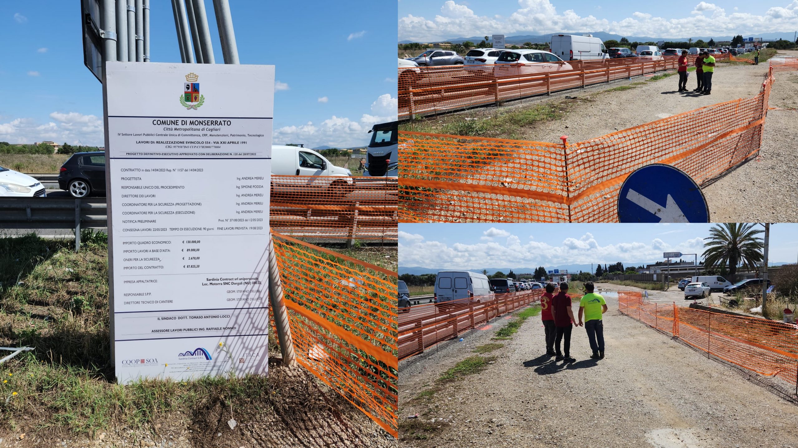 Monserrato, via ai lavori per riaprire lo svincolo sulla 554: “Così salviamo tanti esercizi commerciali”