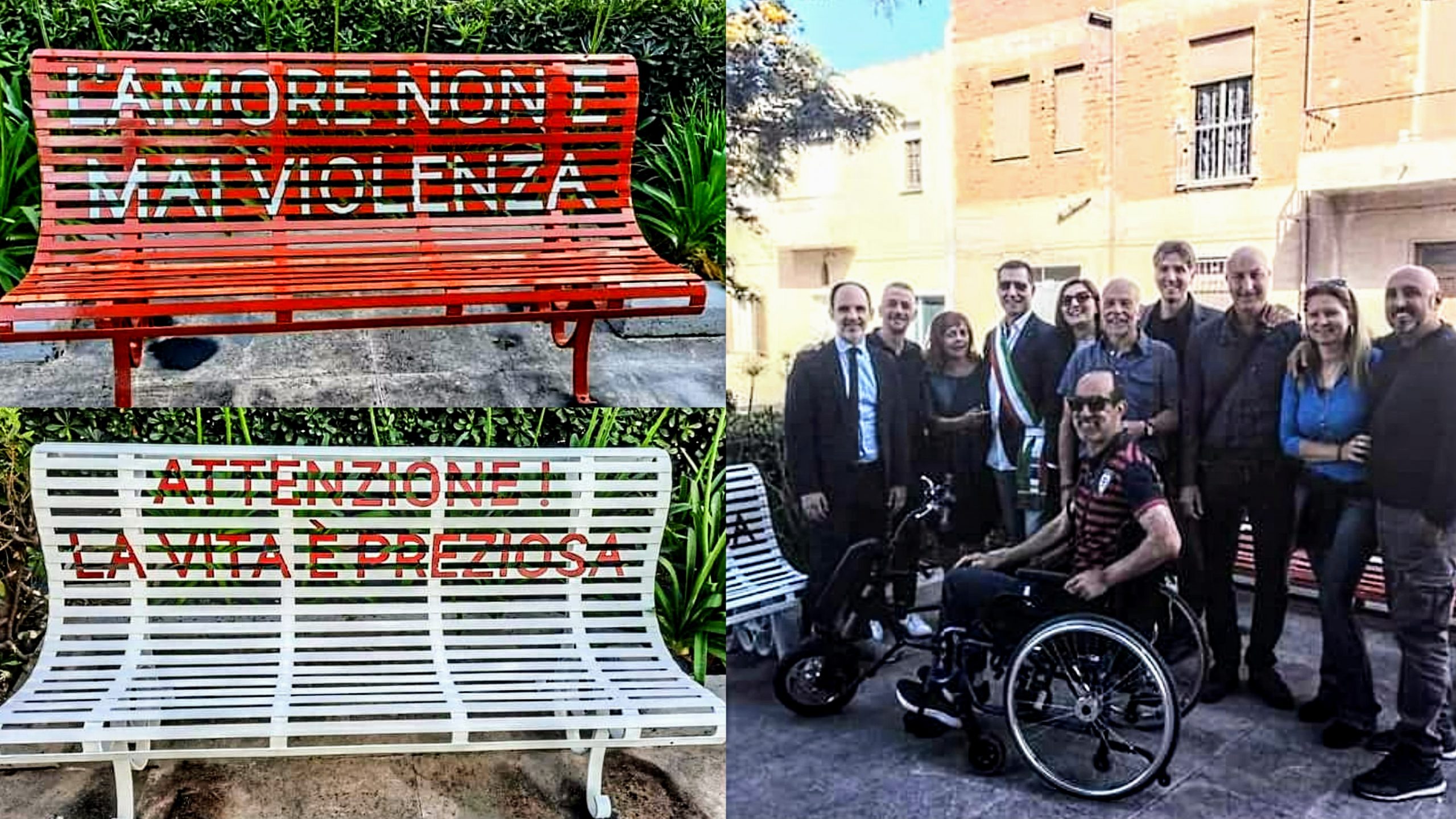 Quartucciu, due panchine contro la violenza di genere e le vittime della strada