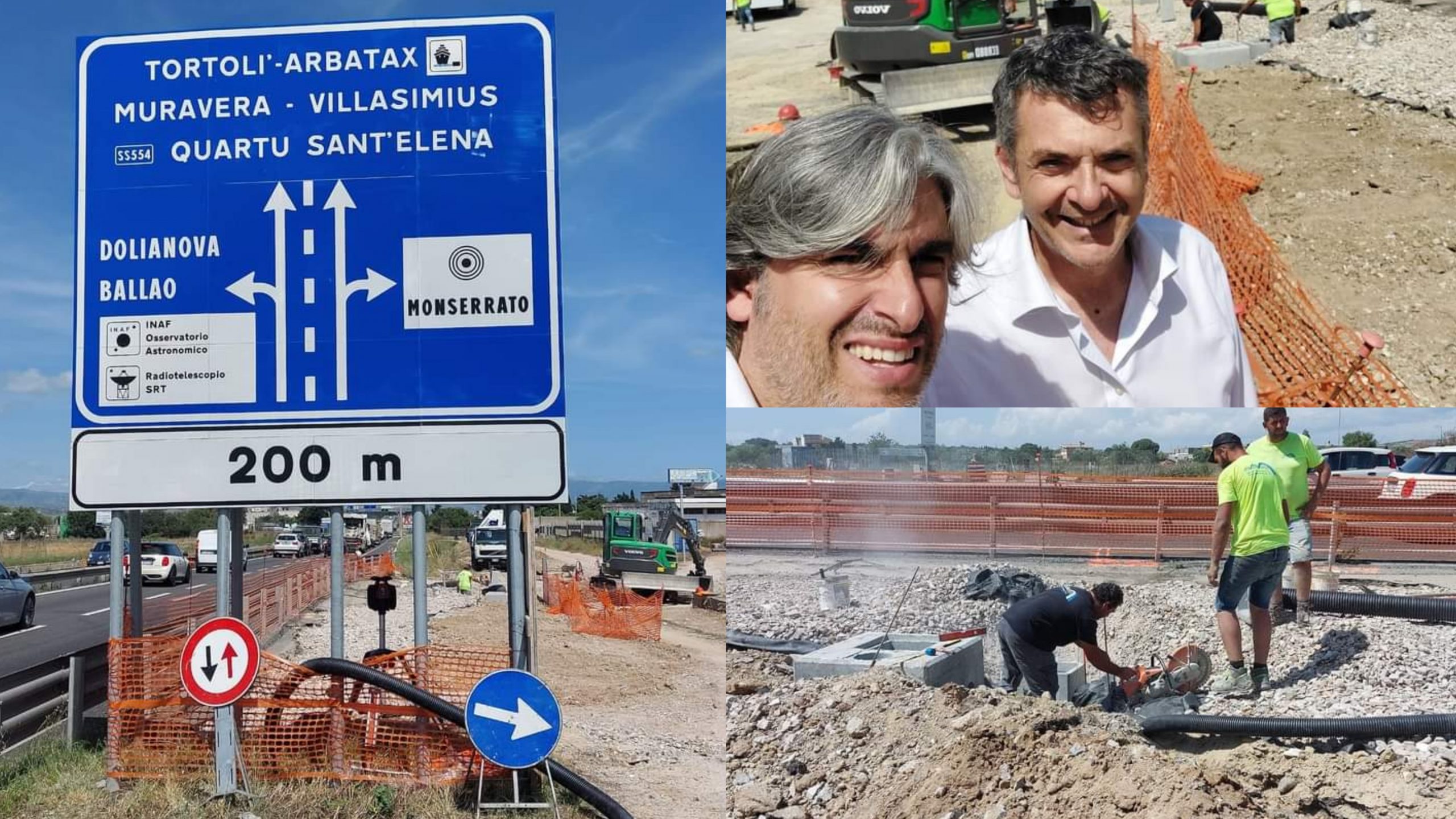 Monserrato, procedono i lavori per la riapertura dello svincolo sulla 554