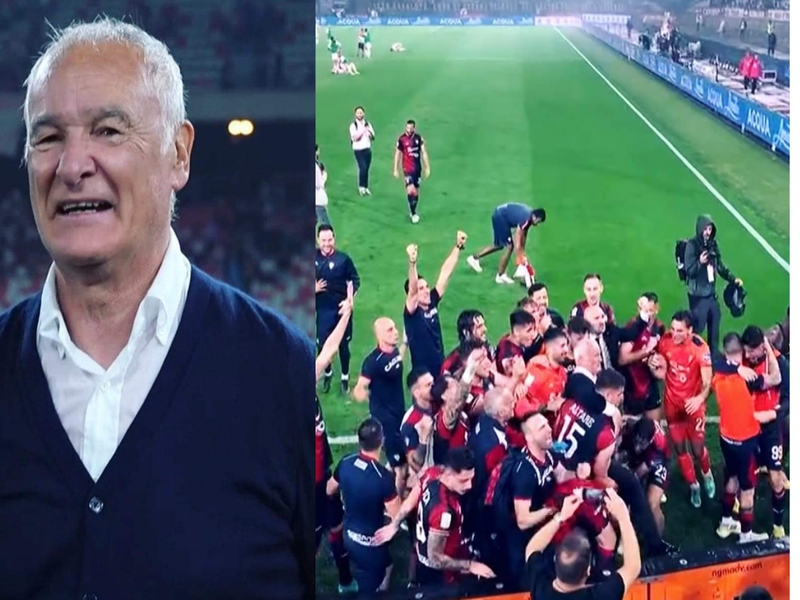 Cagliari, il quarto miracolo di Ranieri: in lacrime a dirotto per la serie A