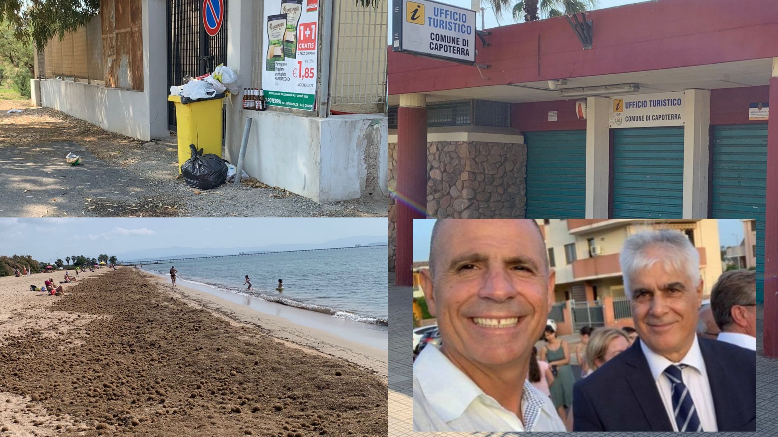 “Alghe, rifiuti e uffici chiusi a La Maddalena spiaggia: Capoterra non è una città turistica”