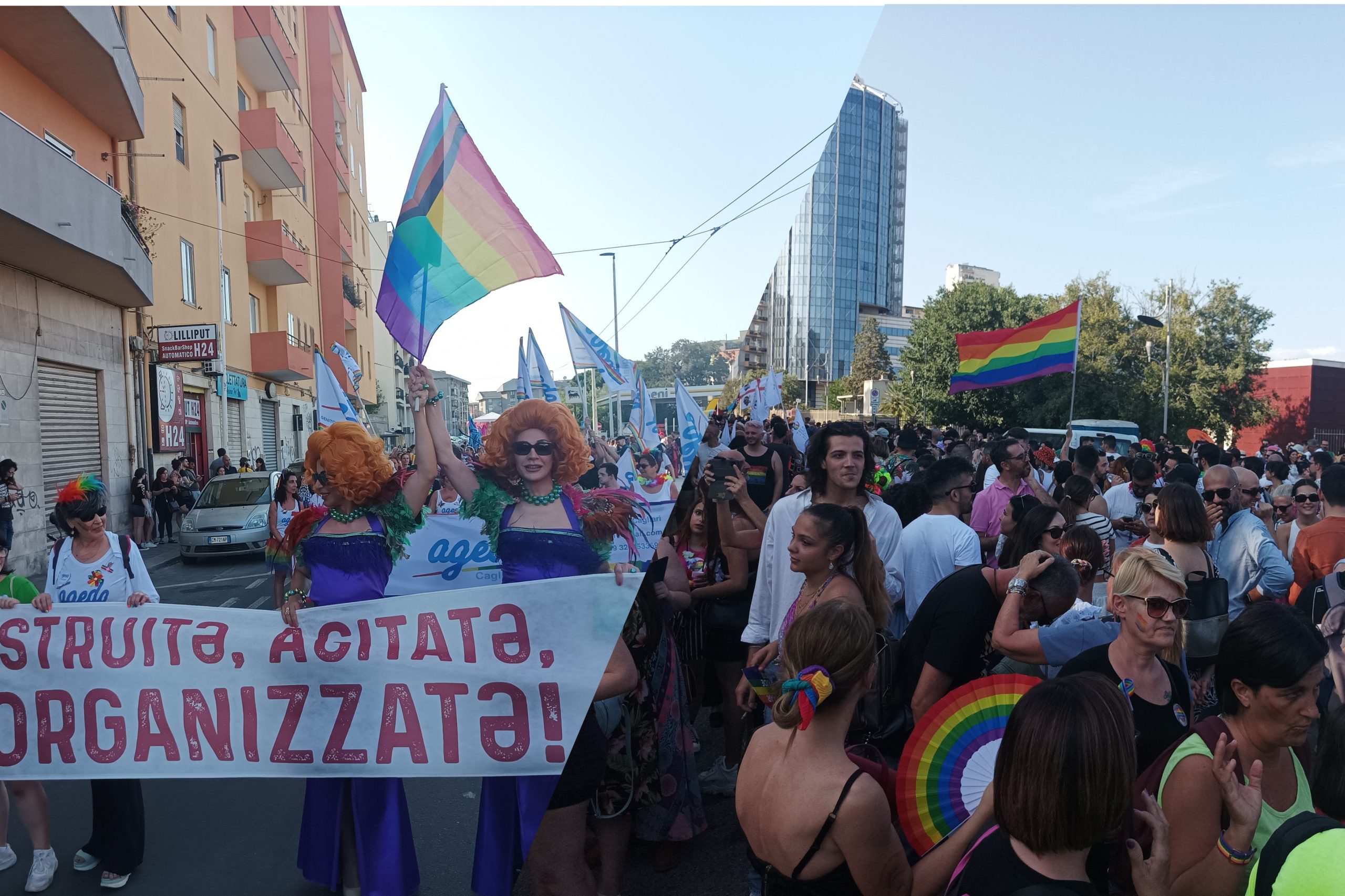 Cagliari, in migliaia al Sardegna Pride 2023: “Libertà per tutti, per questo Governo non esistiamo”
