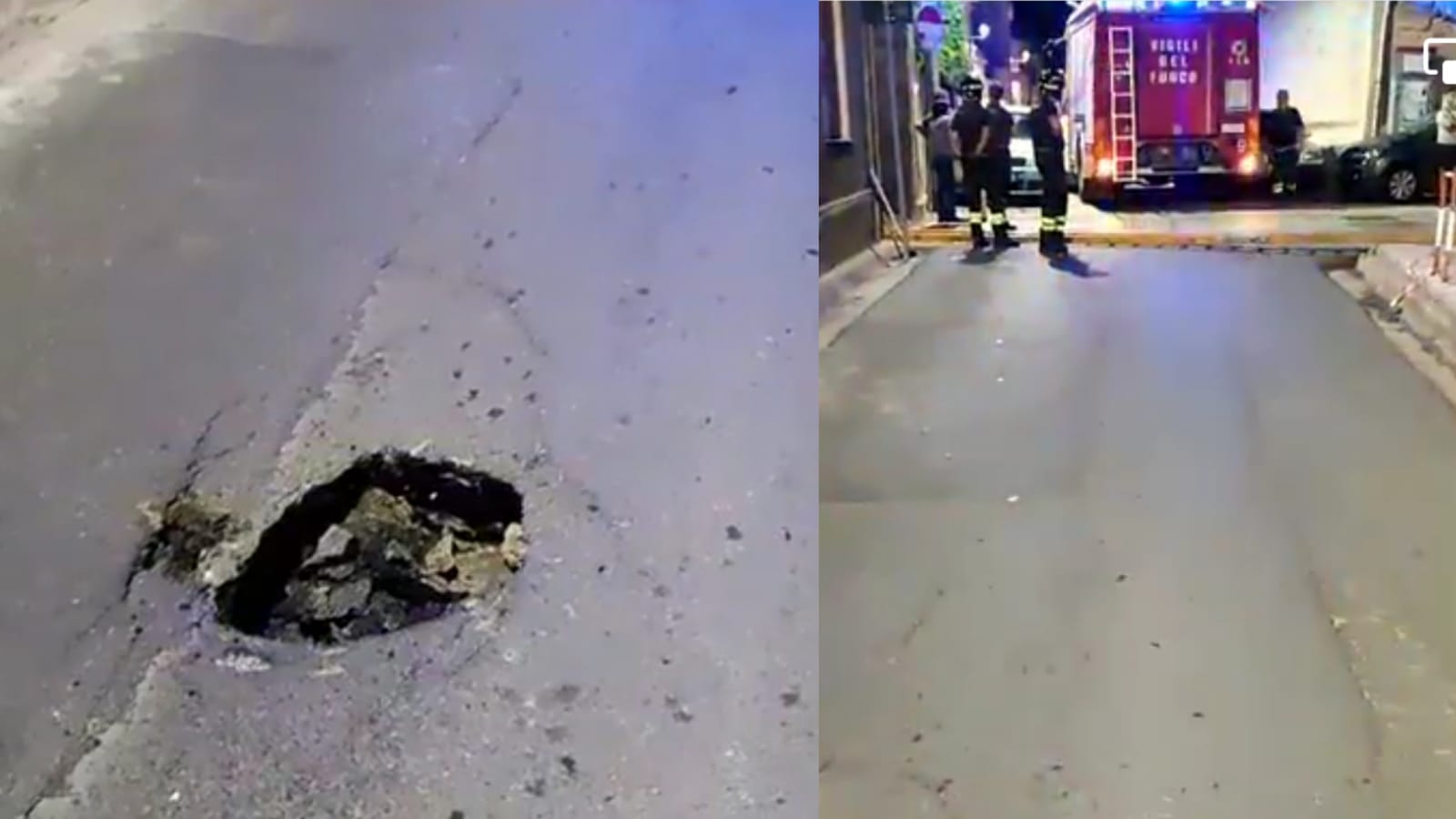 Quartucciu, l’asfalto cede di botto: si apre una mega voragine in via Quartu