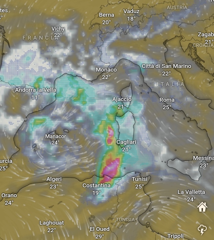 Altro che estate, in arrivo il ciclone Oscar: anche la Sardegna al centro di temporali e grandinate