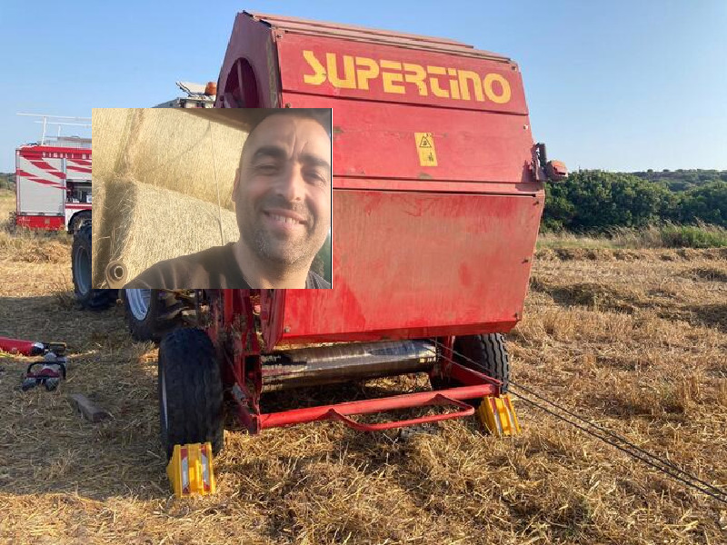 Muore stritolato dalla mietitrebbia, dramma nelle campagne di Carbonia: addio a Omar Locci