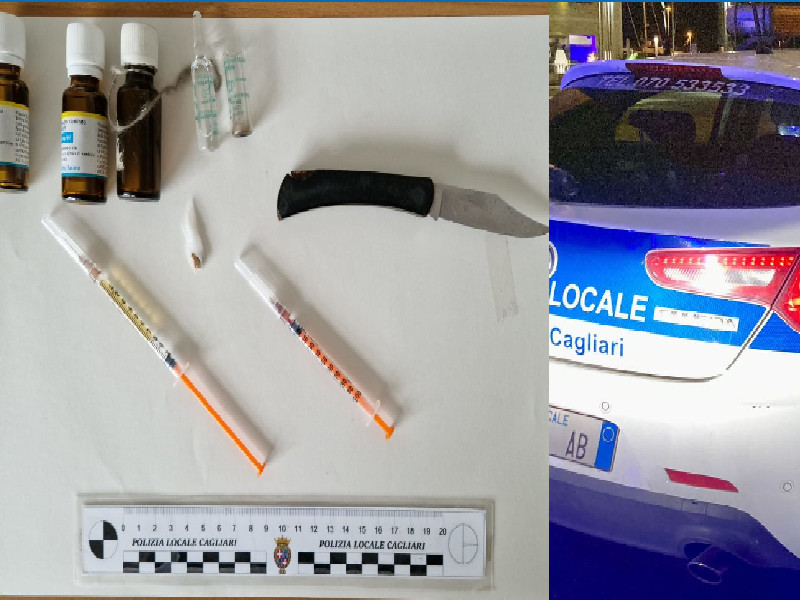 A bordo del furgone metadone e siringhe, spunta anche l’eroina: coppia nei guai a Cagliari