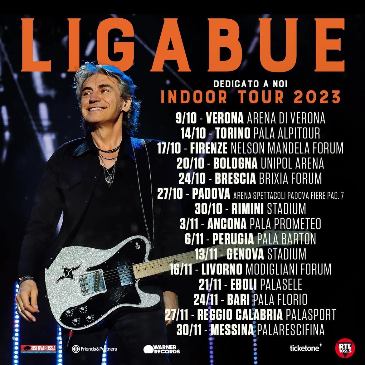 Non c’è Cagliari nel ricco tour 2023 di Ligabue, alla Fiera l’unico show autunnale è quello di Pio e Amedeo