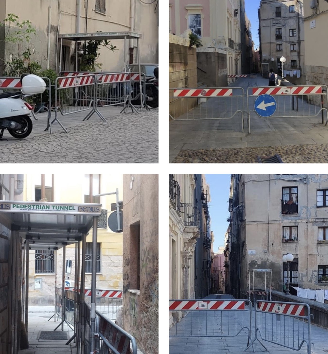 Cagliari, transennopoli a Castello deserta fra sporcizia e abbandono