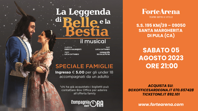 Speciale Famiglie per La Leggenda di Belle e la Bestia, il Musical!