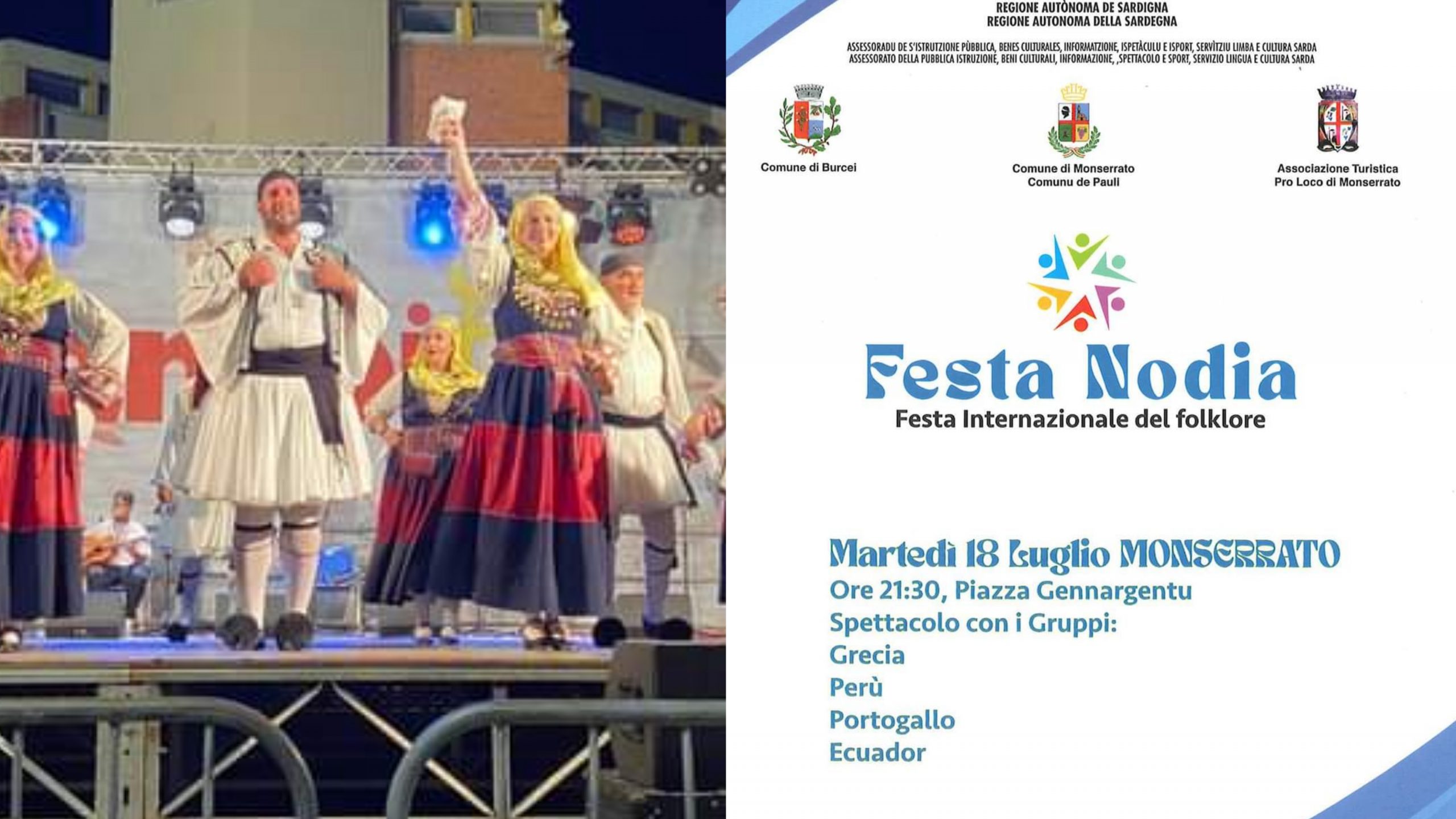 Monserrato, il folklore internazionale in piazza  Gennargentu
