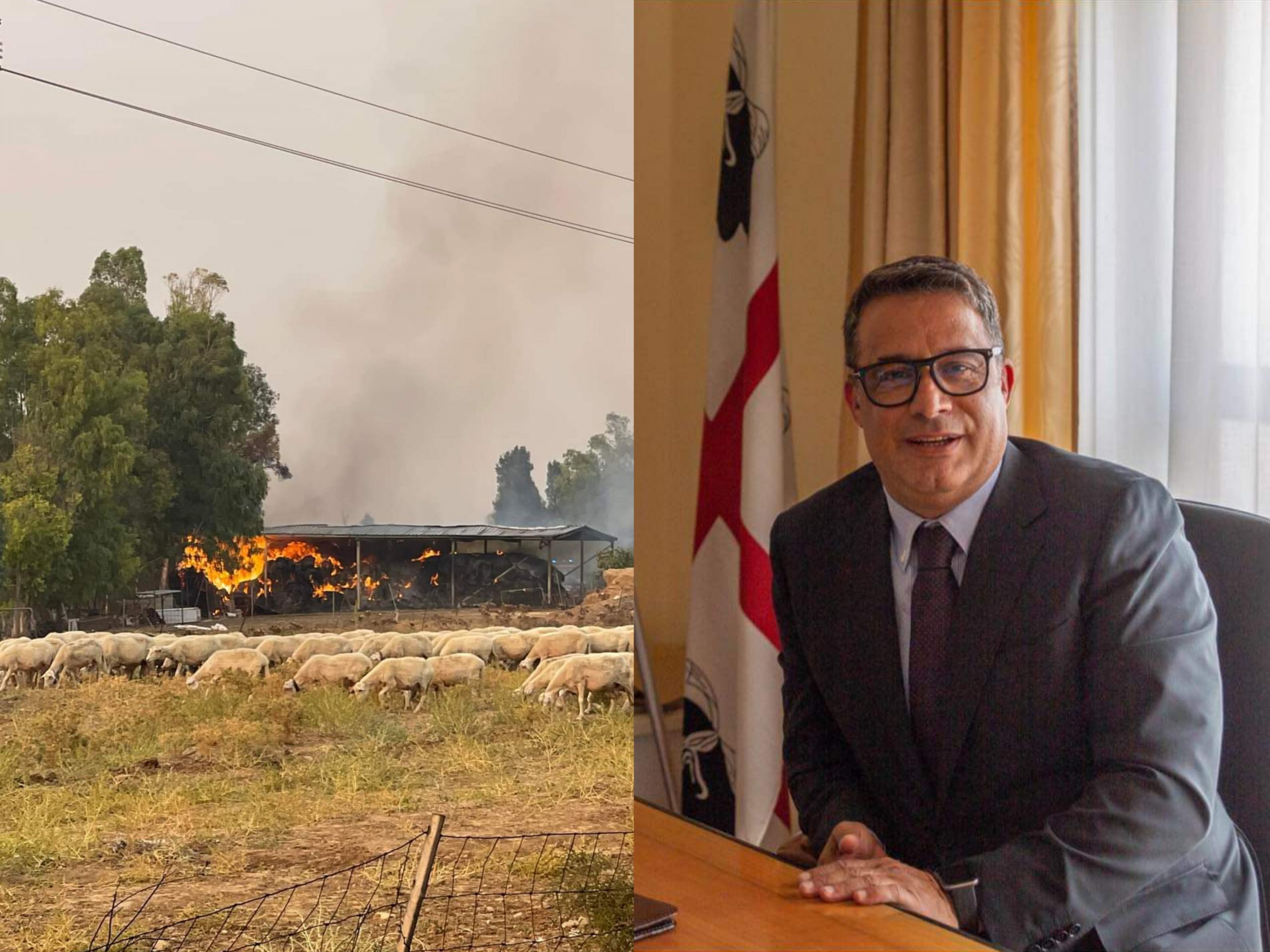 In ginocchio dopo l’incendio, paradura speciale per un allevatore di Villaspeciosa: “Aiutiamo Stefano a rialzarsi”