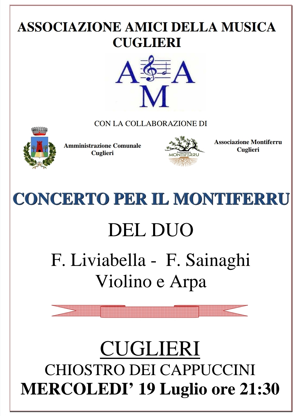 Cuglieri, un concerto per non dimenticare il terribile incendio nel Montiferru