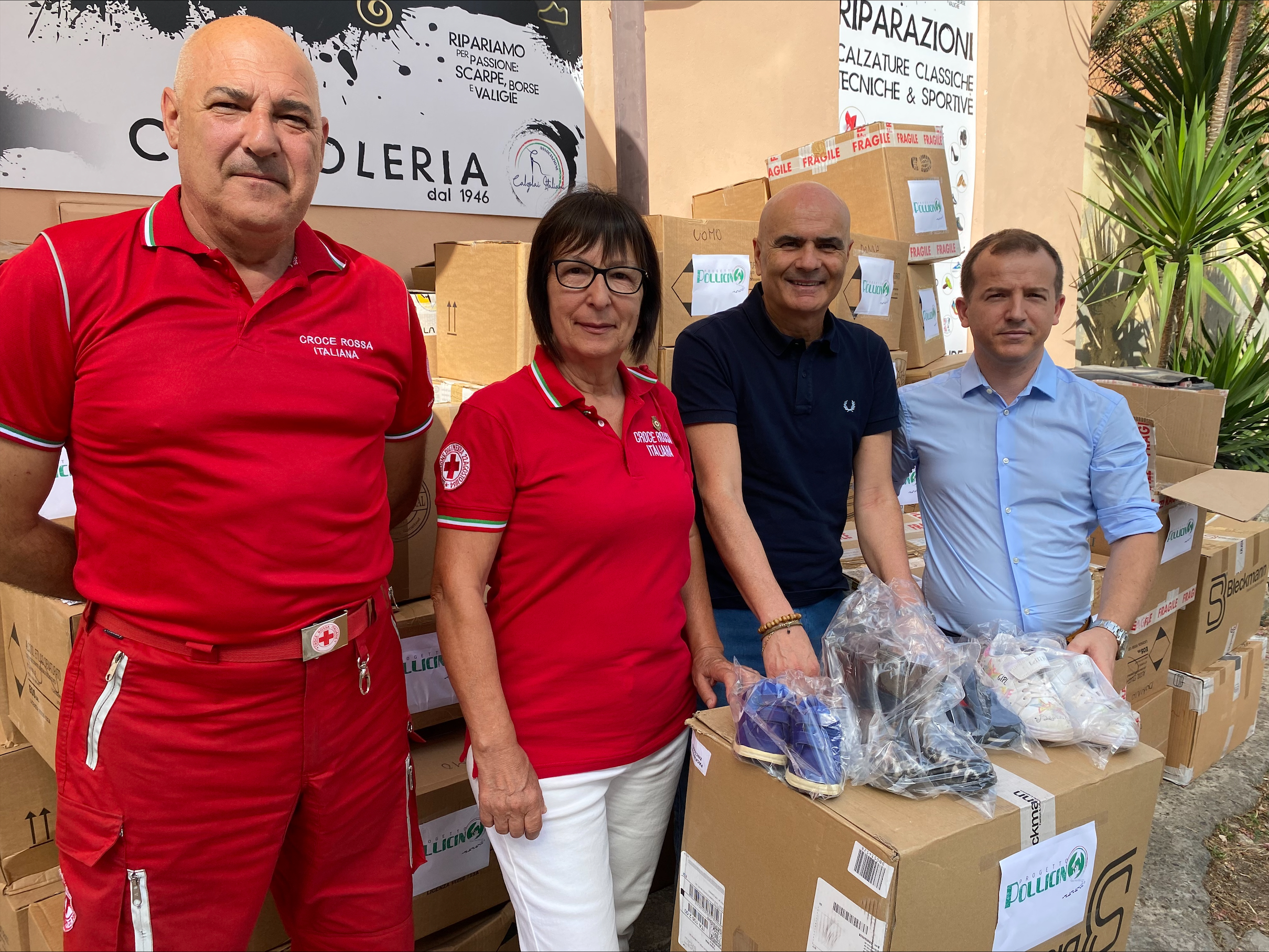 Cagliari, donate mille e settecento paia di calzature per le persone in difficoltà