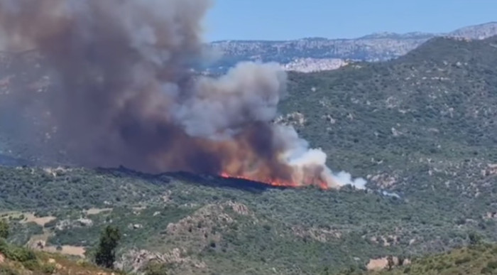 La Sardegna brucia, boschi in fiamme in Ogliastra: decine di pompieri e volontari, Canadair in azione