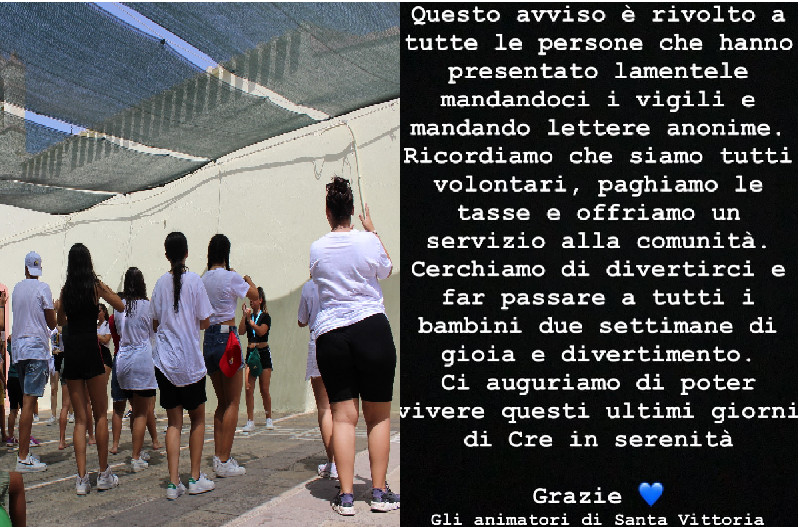 Sinnai, telefonate ai vigili e lettere anonime: guerra al centro estivo della parrocchia