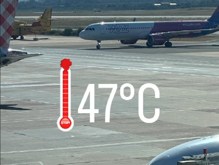 Caldo record, a Olbia non atterrano gli aerei: voli dirottati su Cagliari e Alghero
