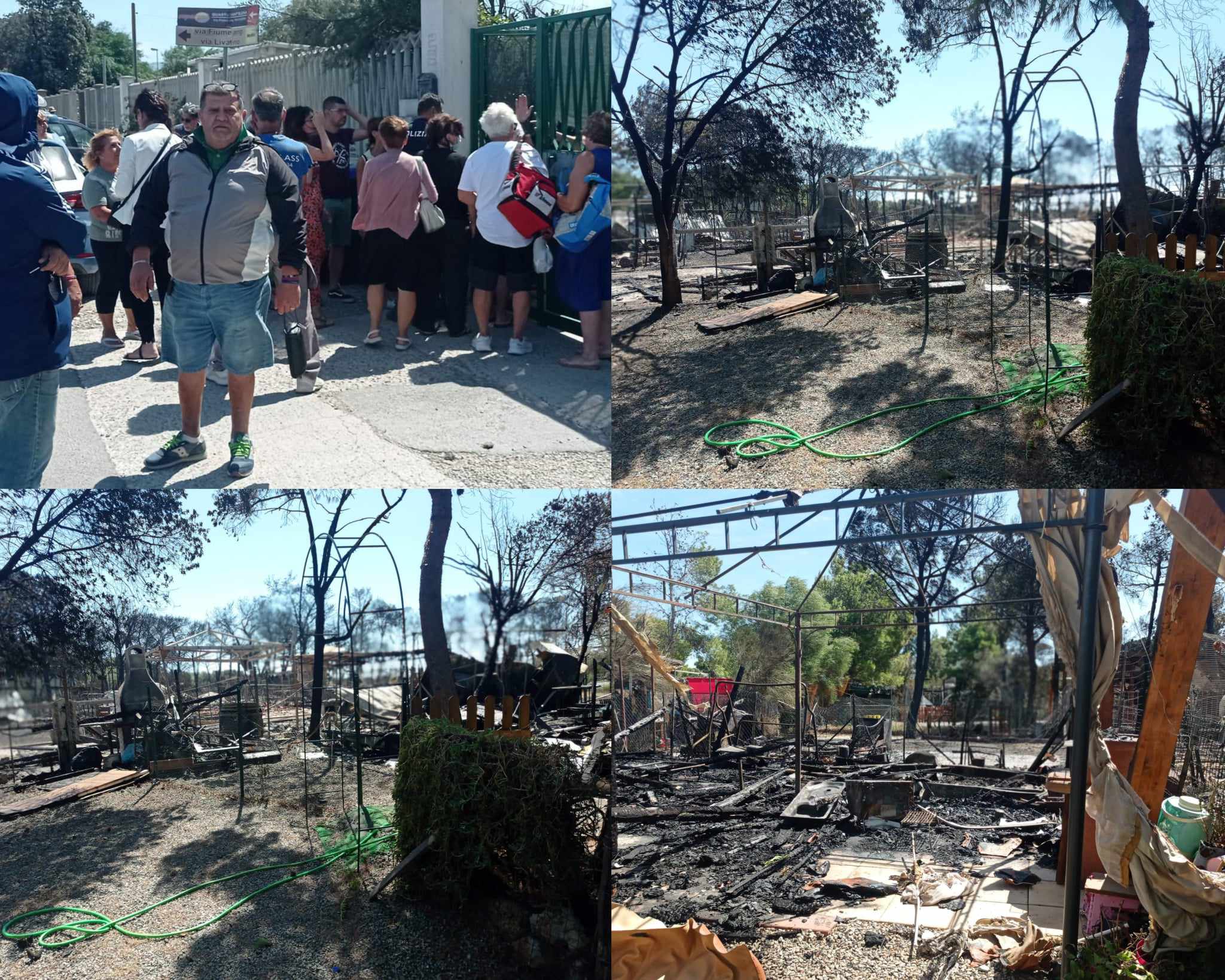 Quartu, gli abitanti dell’ex camping Tamarix in ginocchio: “Distruzione e cenere sino alla spiaggia”