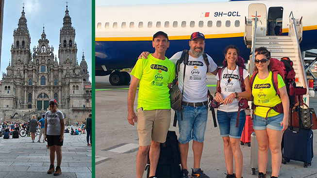 La grande avventura della sinnaese Giuly, non vedente, a Santiago con il filo bianco dell’amicizia. Al suo fianco anche lo Studio Tossani