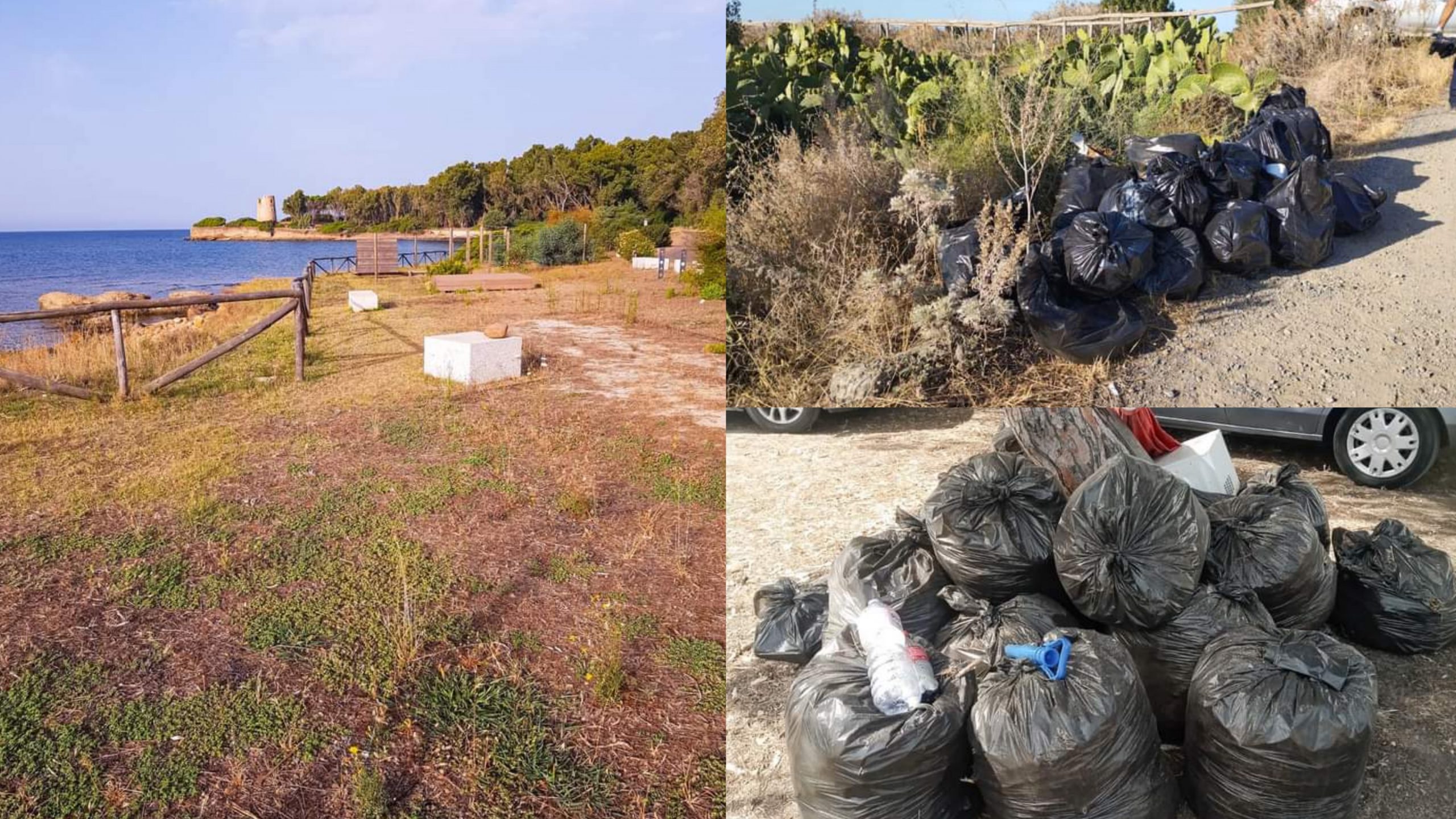 Pula, decine di sacchi di rifiuti raccolti dalla super squadra per la pulizia