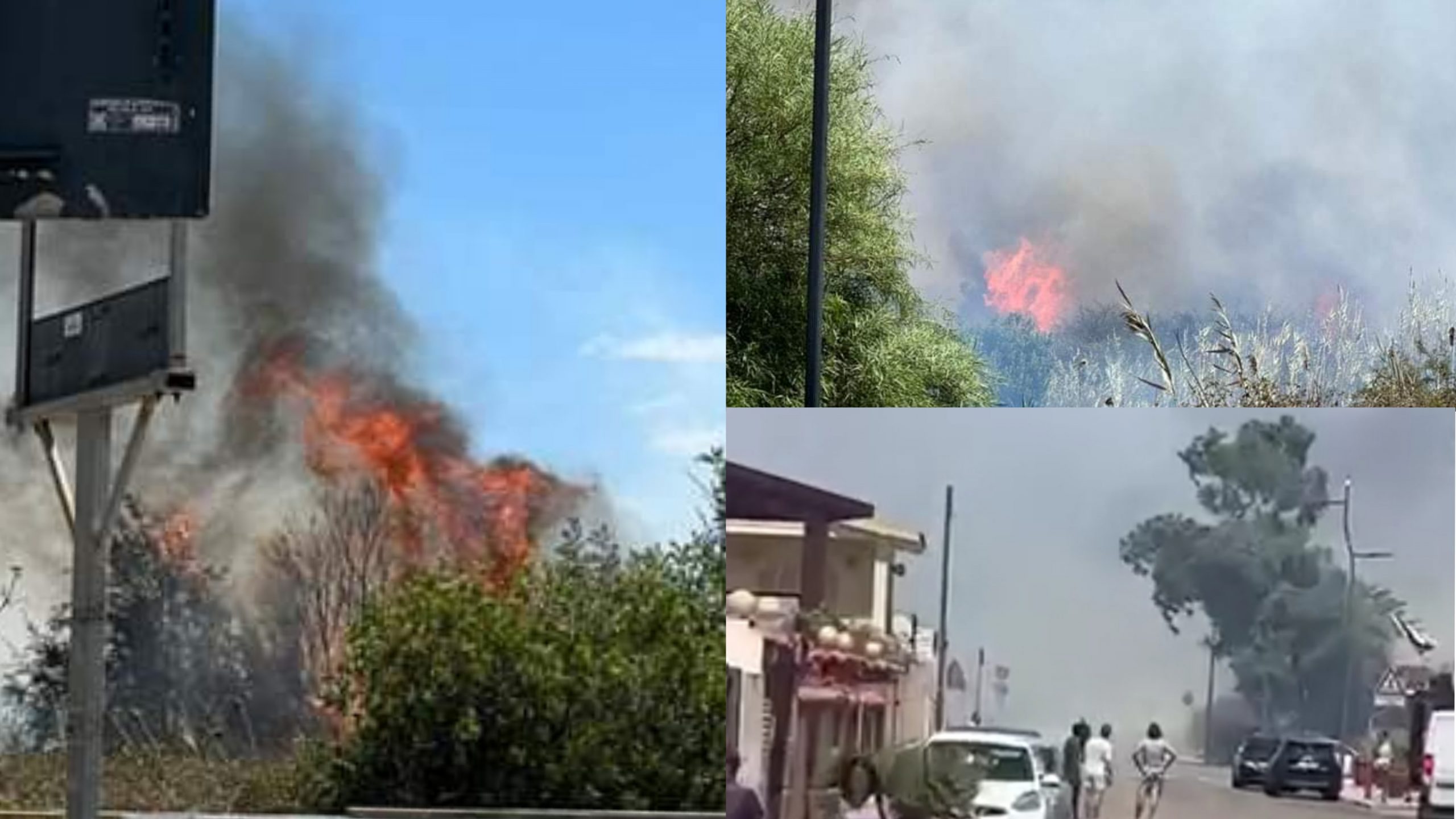 Capoterra, maxi incendio alla Residenza del Sole: fiamme altissime e momenti di paura