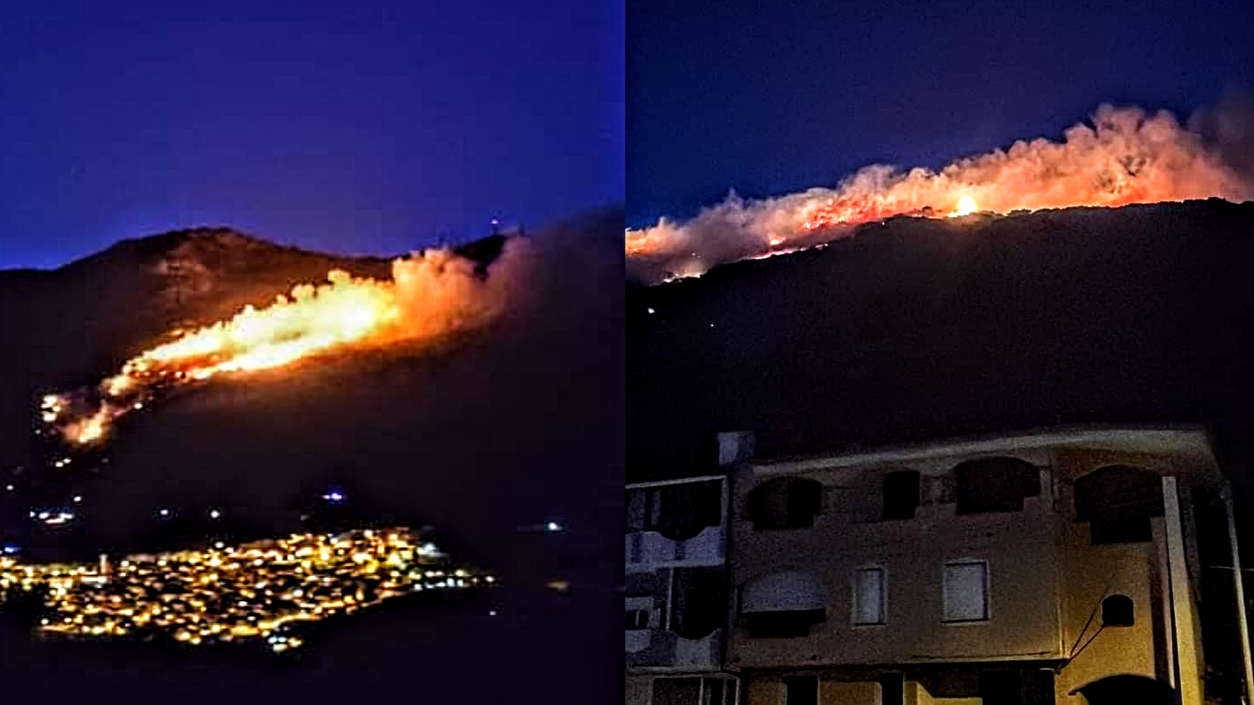Gairo, grosso incendio nel monte Trunconi: le fiamme minacciano il paese