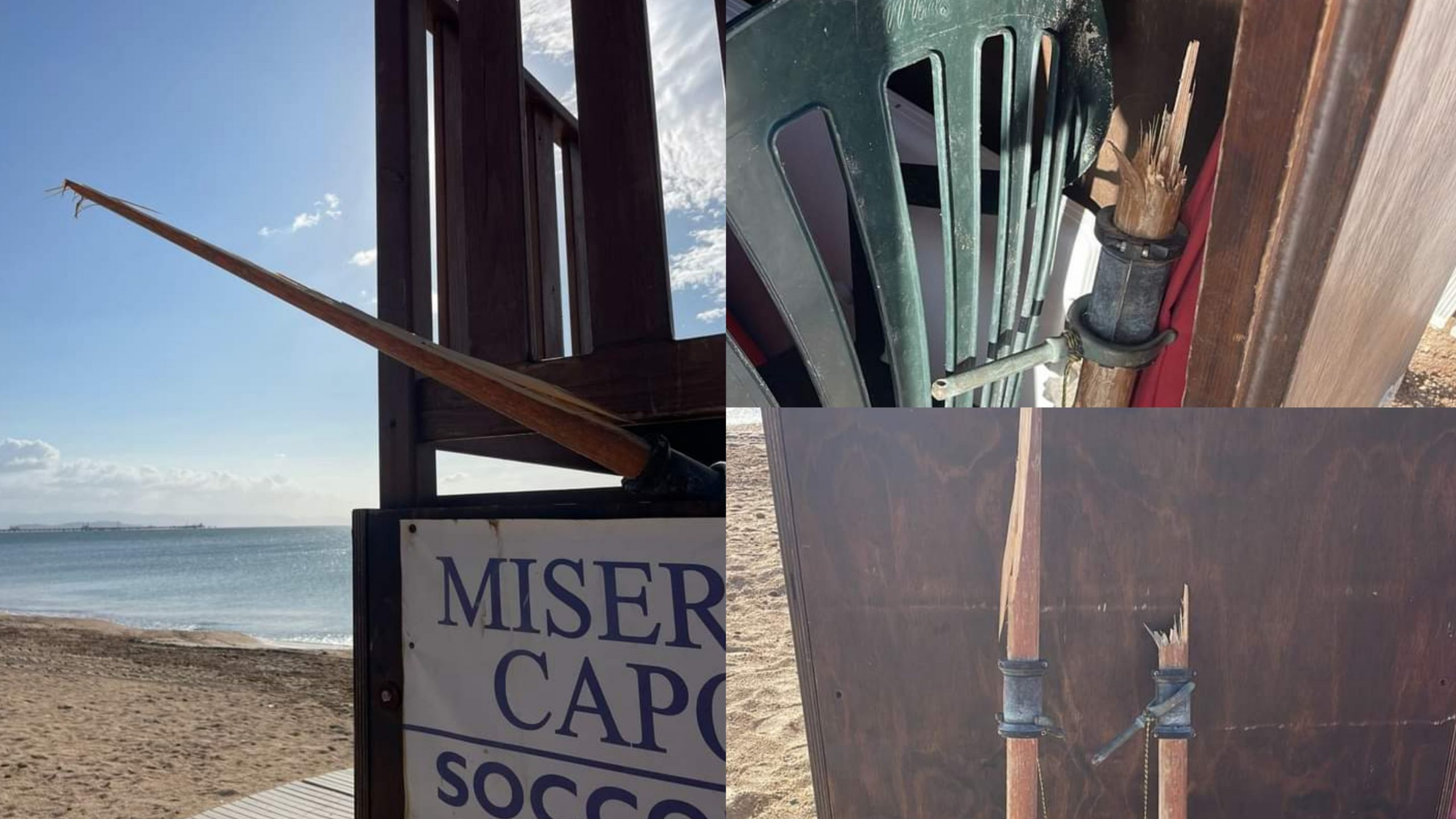 Spezzati i remi del pattino di salvataggio della “Misericordia Capoterra”