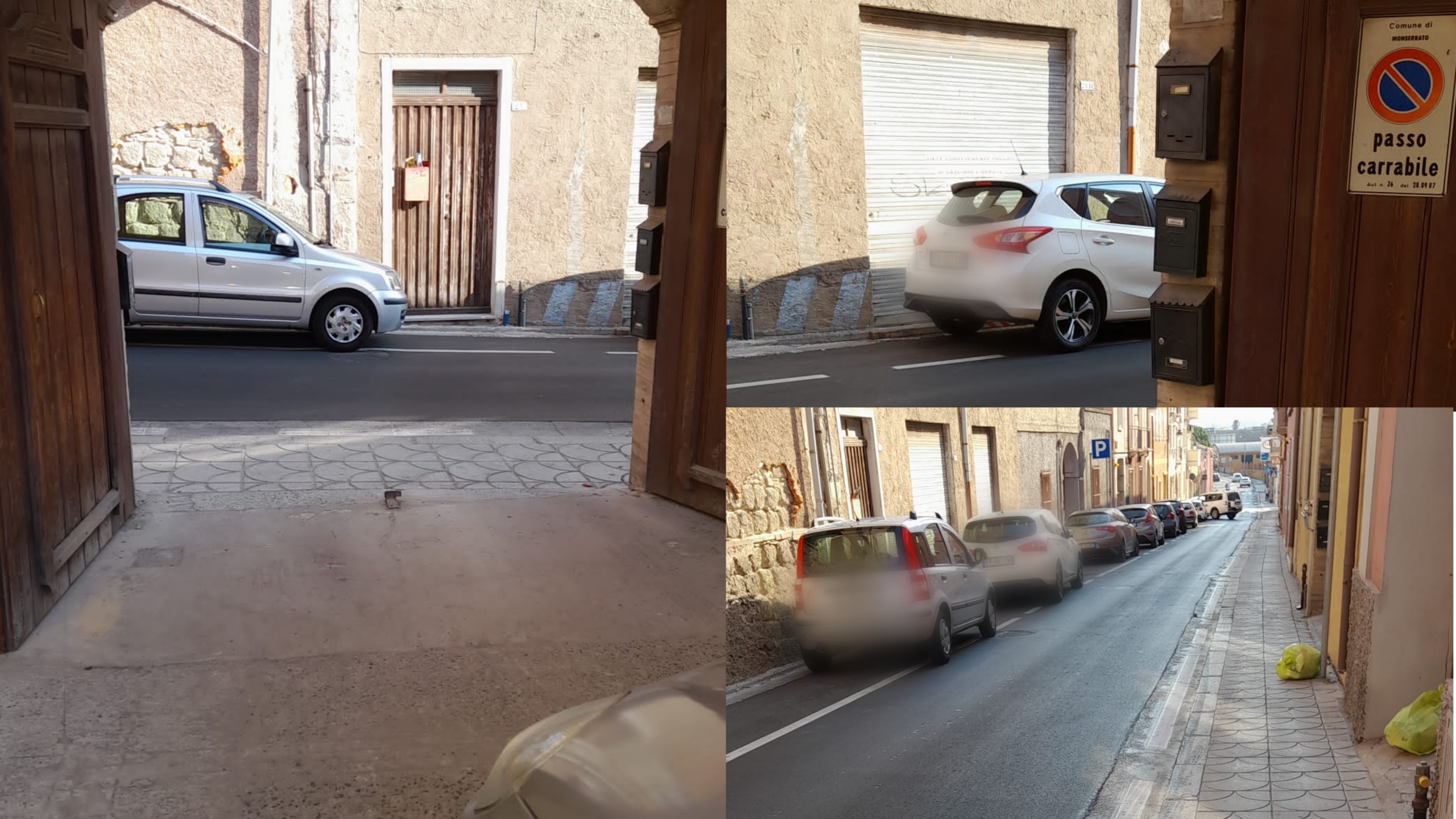 Monserrato, sosta selvaggia in via Giulio Cesare e cittadini prigionieri di chi ignora il passo carraio