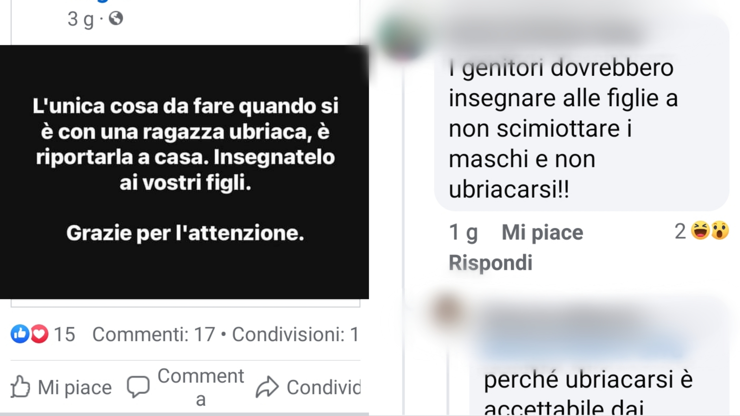 San Gavino, bufera su un vigile per commenti sessisti sullo stupro di Palermo