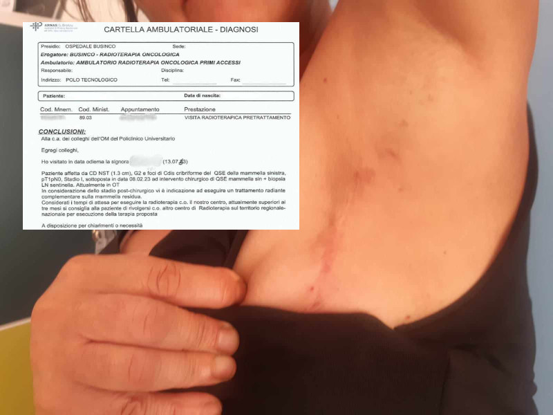 “Buttata fuori dalla Sardegna, cicli di radioterapia fatti in Lombardia: 5mila euro spesi e depressione”