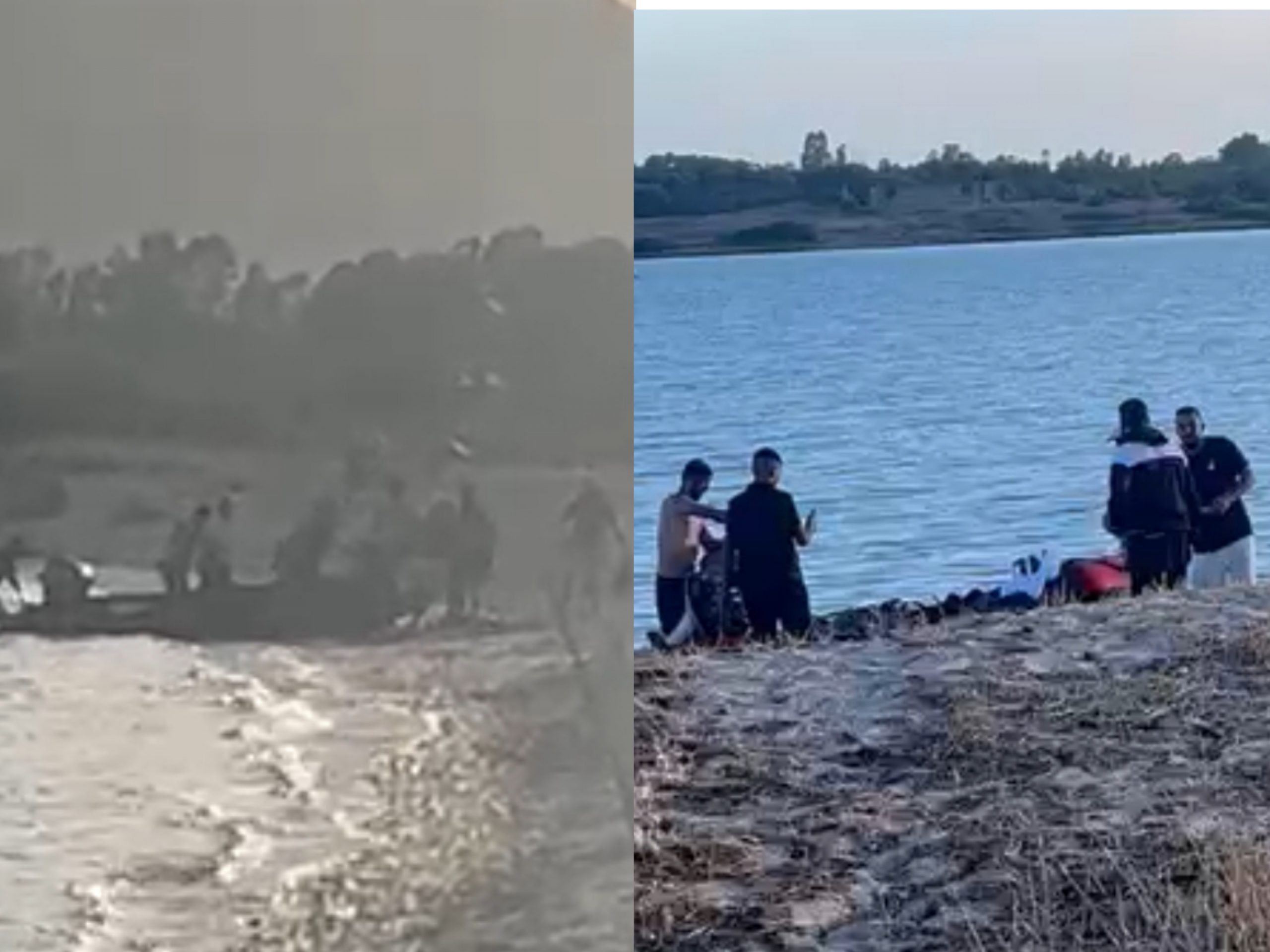 Pula, 11 migranti sbarcano col gommone in spiaggia: i bagnanti chiamano i carabinieri (VIDEO)