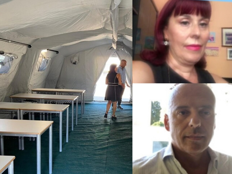 Duecento studenti nelle tende a Cagliari, la dirigente di via Stoccolma tira dritto: “Faranno un’esperienza sicura e confortevole”