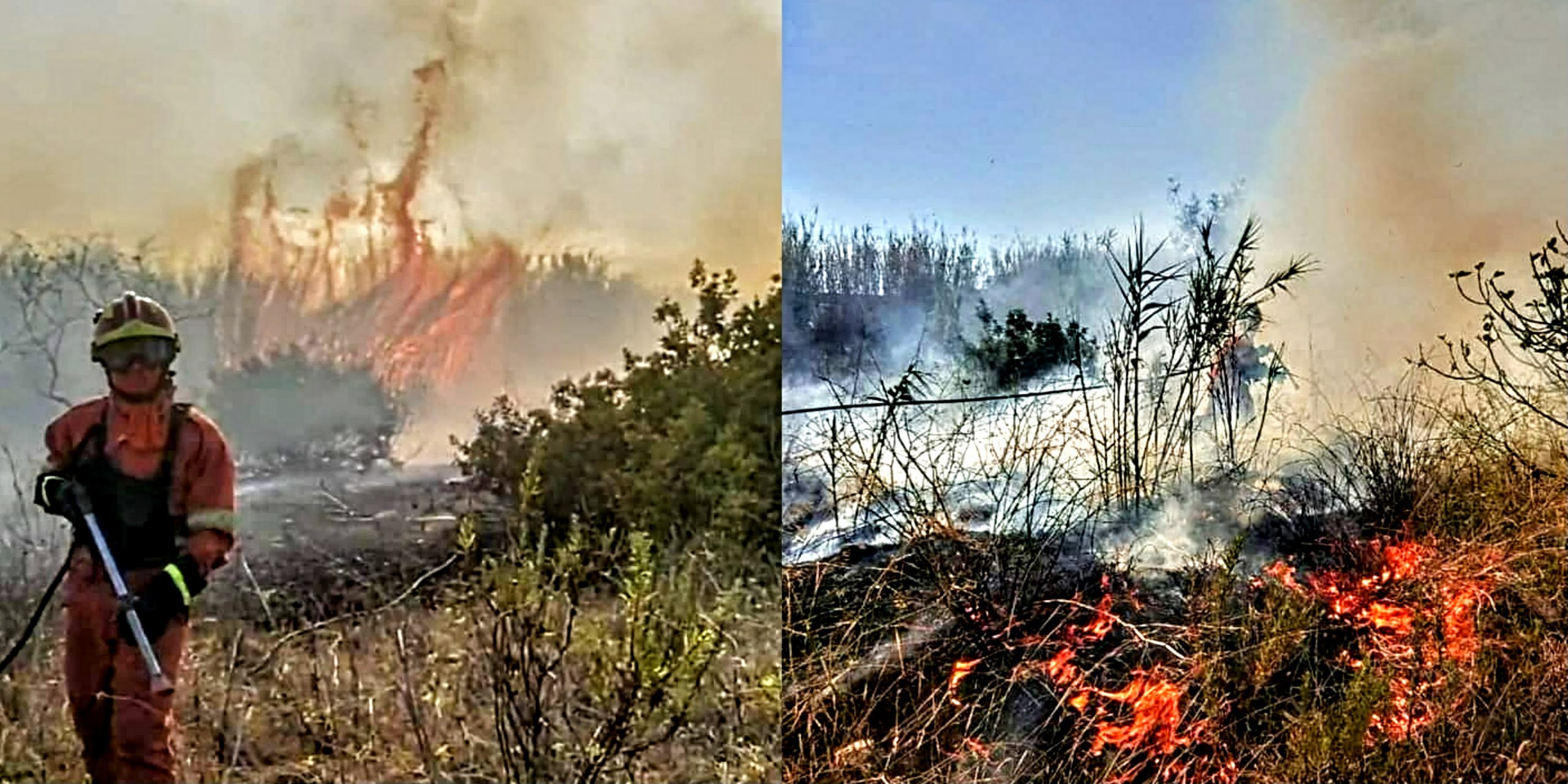 Ancora incendi, roghi boschivi lungo la Ss 387 a Settimo San Pietro