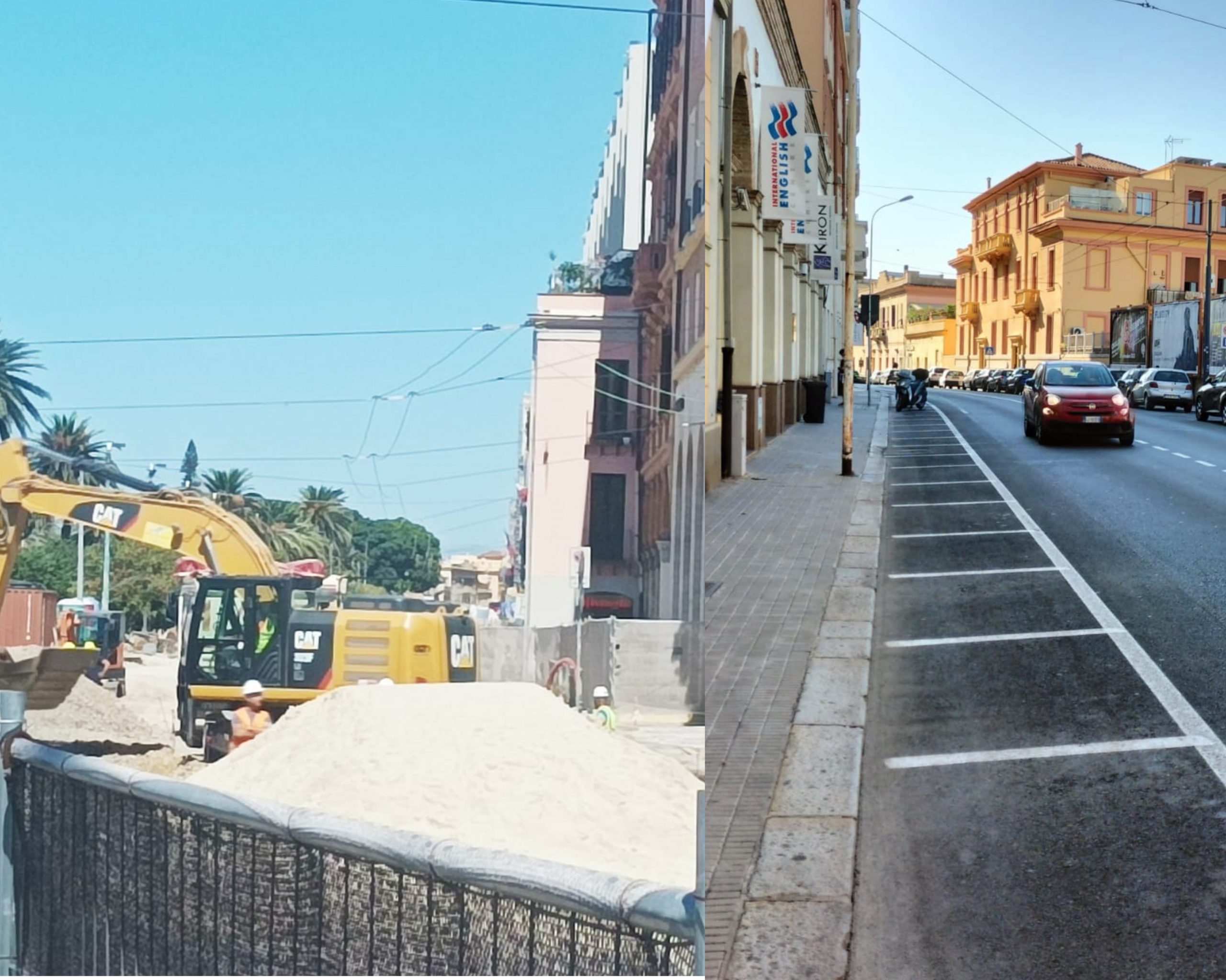 Cagliari, lavori e caos in via Roma: “E addio anche ad altri parcheggi per le auto”