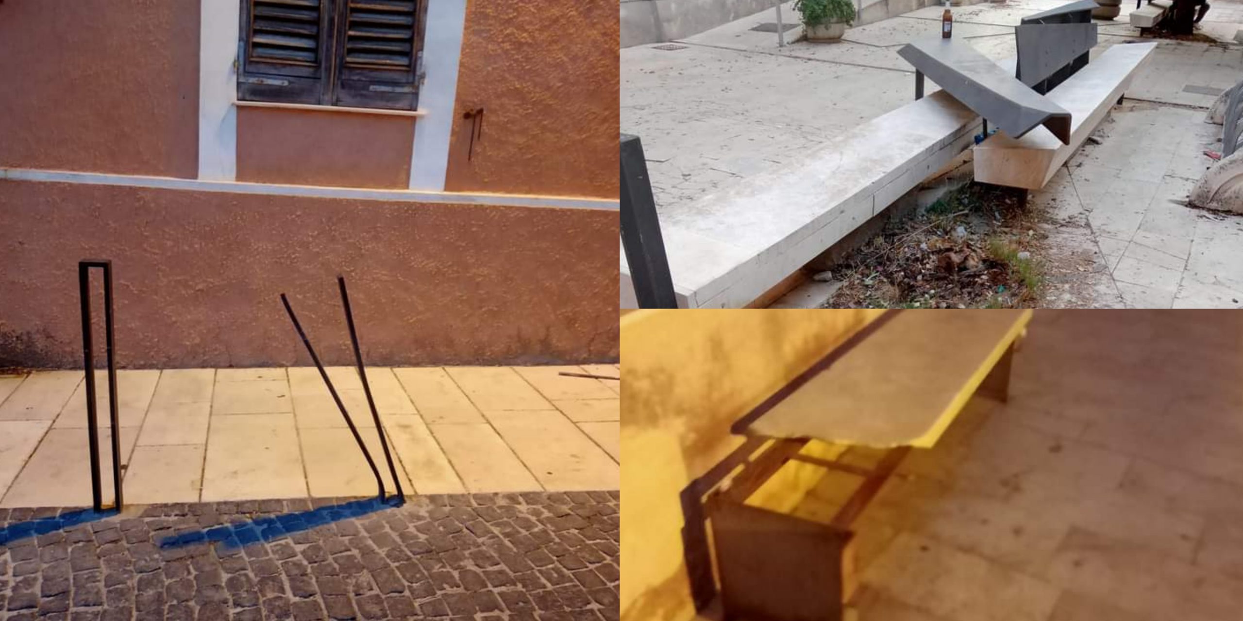 Sinnai, è allarme degrado nelle piazze Municipio e Santa Barbara