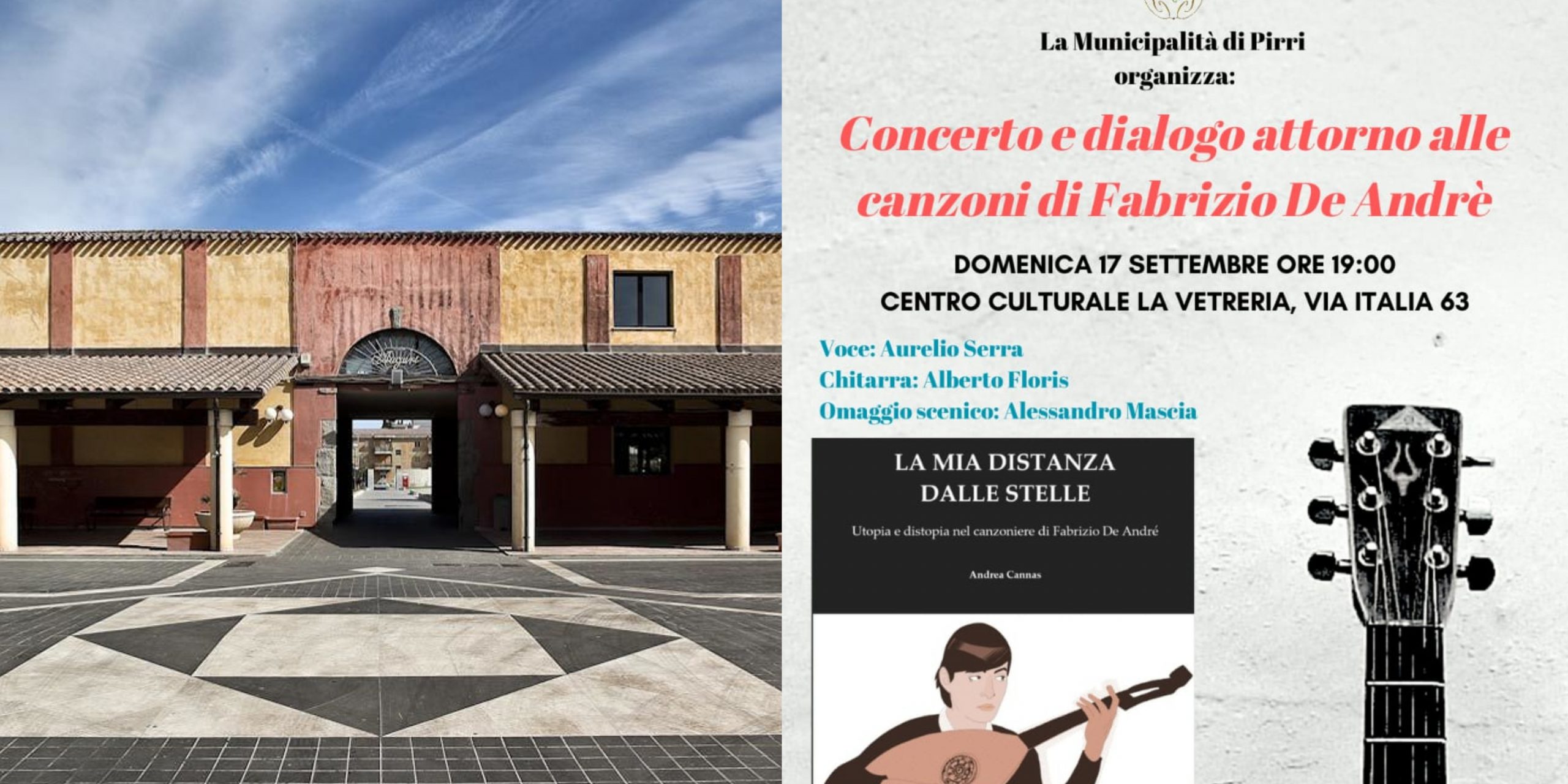 Le note di Fabrizio De André al Centro Culturale la Vetreria di Pirri