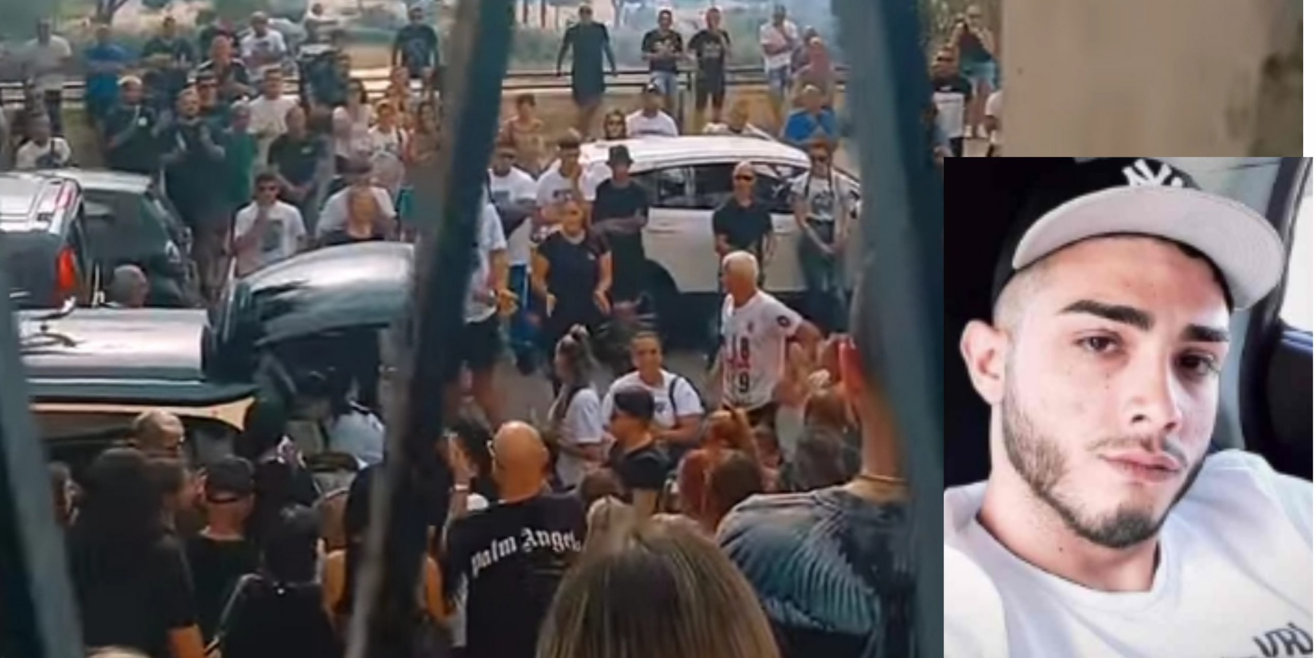 Lacrime a Cagliari: commozione, botti e applausi per l’ultimo saluto a Erik Masala a Sant’Elia