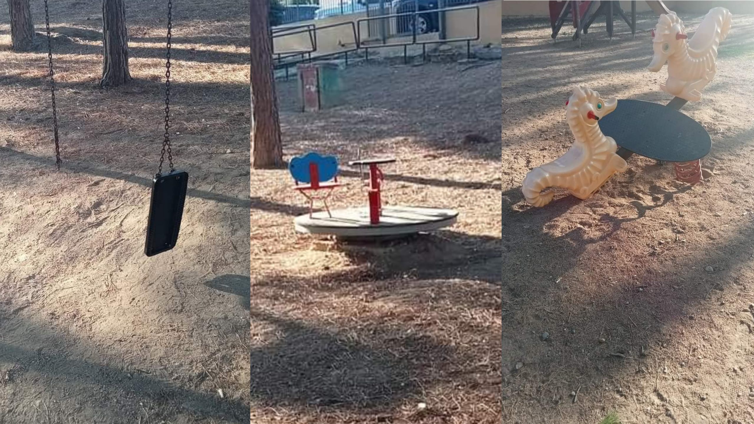 Capoterra: i giochi per i bimbi vandalizzati dai ragazzini, i genitori protestano