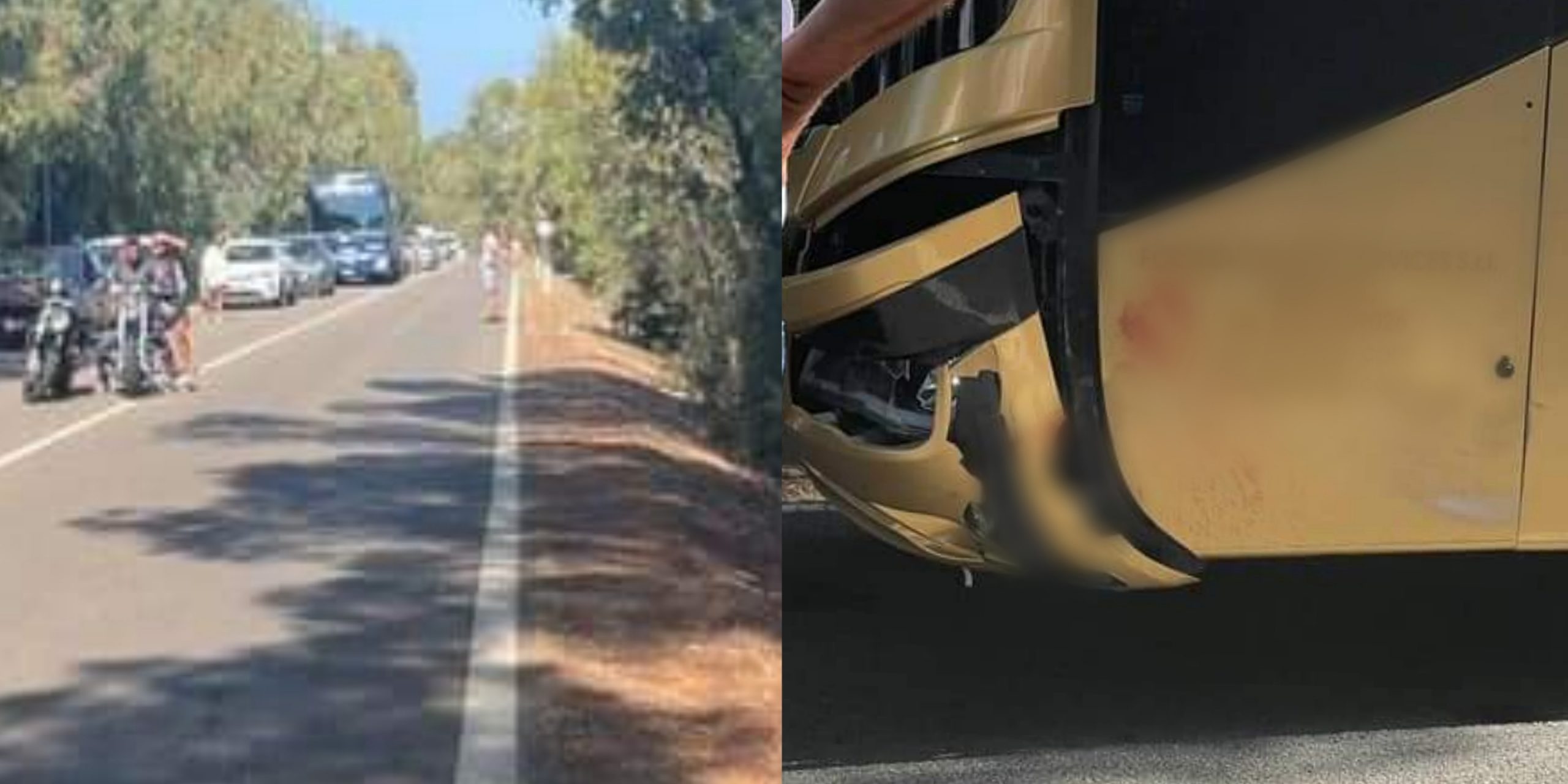 Dramma davanti al Forte Village: motociclista muore nello schianto fatale contro un bus