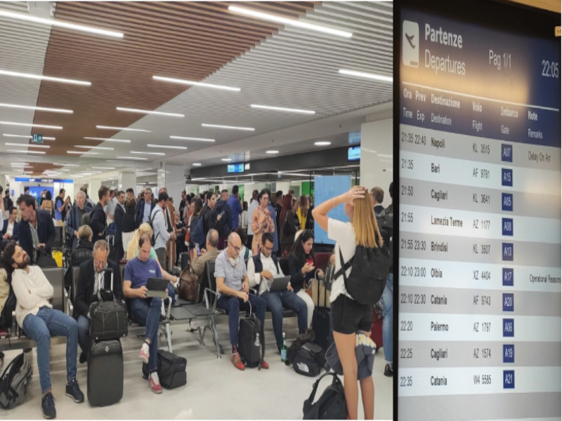 Aeroporto di Linate ko, aerei fermi due ore per un guasto alle luci: centinaia di sardi bloccati