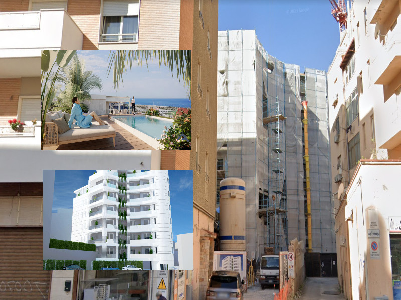 Cagliari, sigilli tolti all’ex Alfieri: in via della Pineta palazzo a 6 piani con piscina panoramica