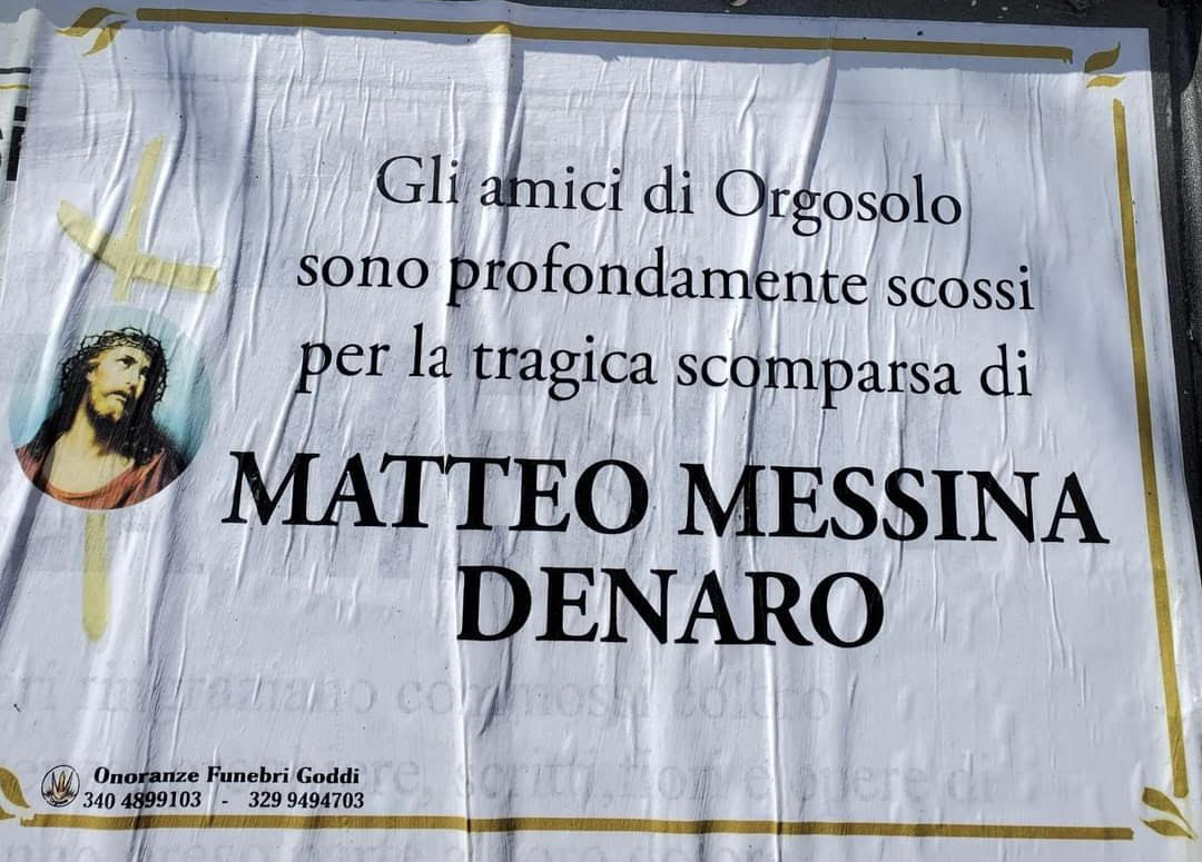 Manifesti funebri choc in Sardegna per piangere la “tragica scomparsa” di Messina Denaro