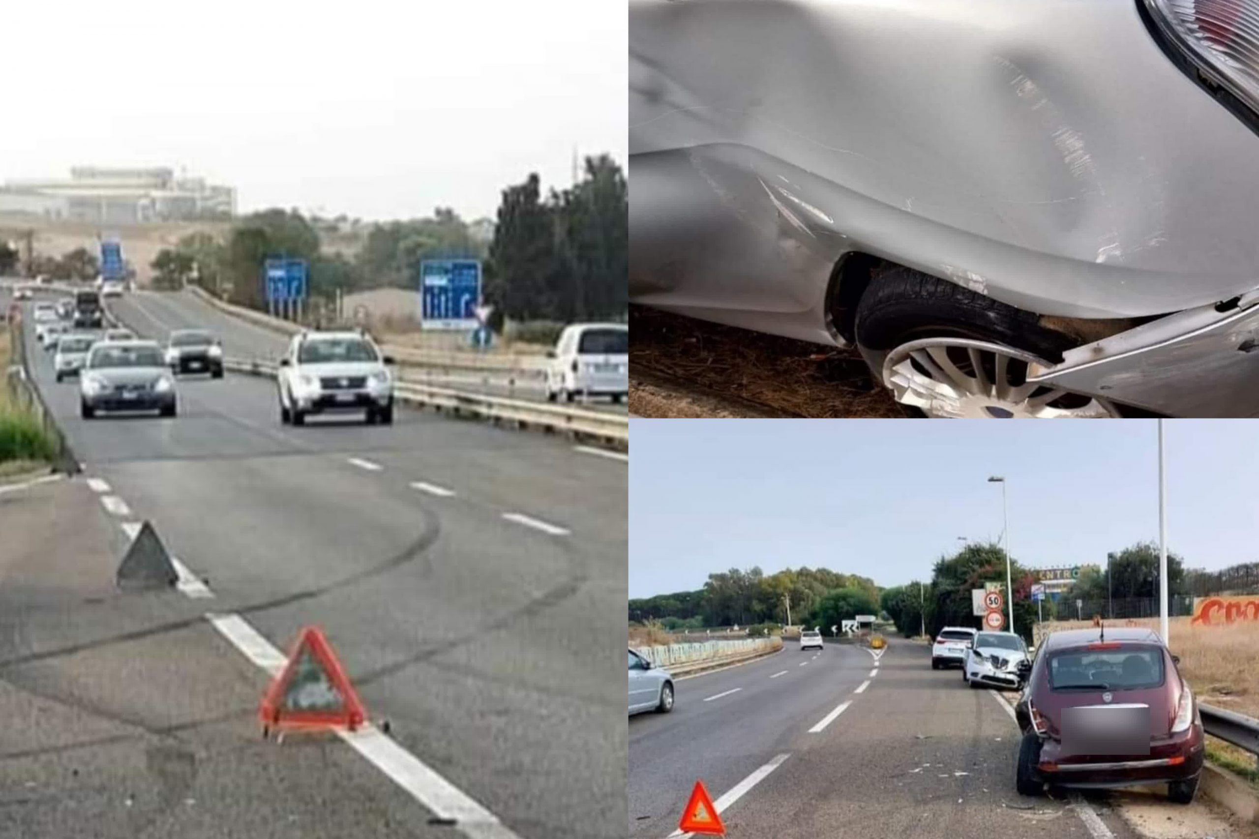 Cagliari, la denuncia: “Tamponata e scaraventata fuori strada contro un’auto sulla Ss 554”
