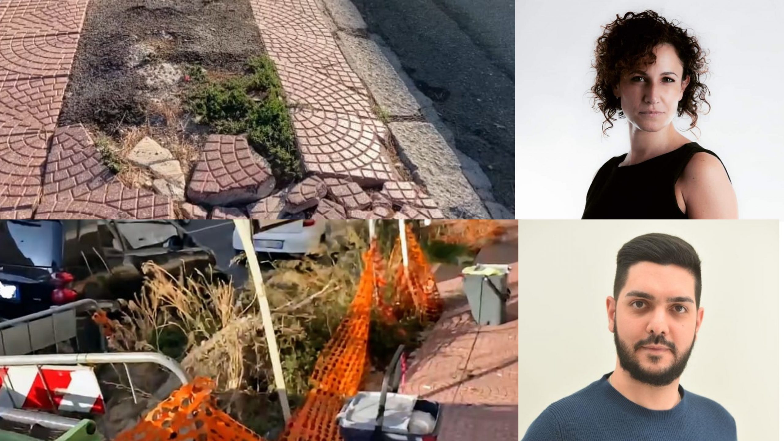 Pirri, via Italia dissestata: “Fate molta attenzione mentre passeggiate”