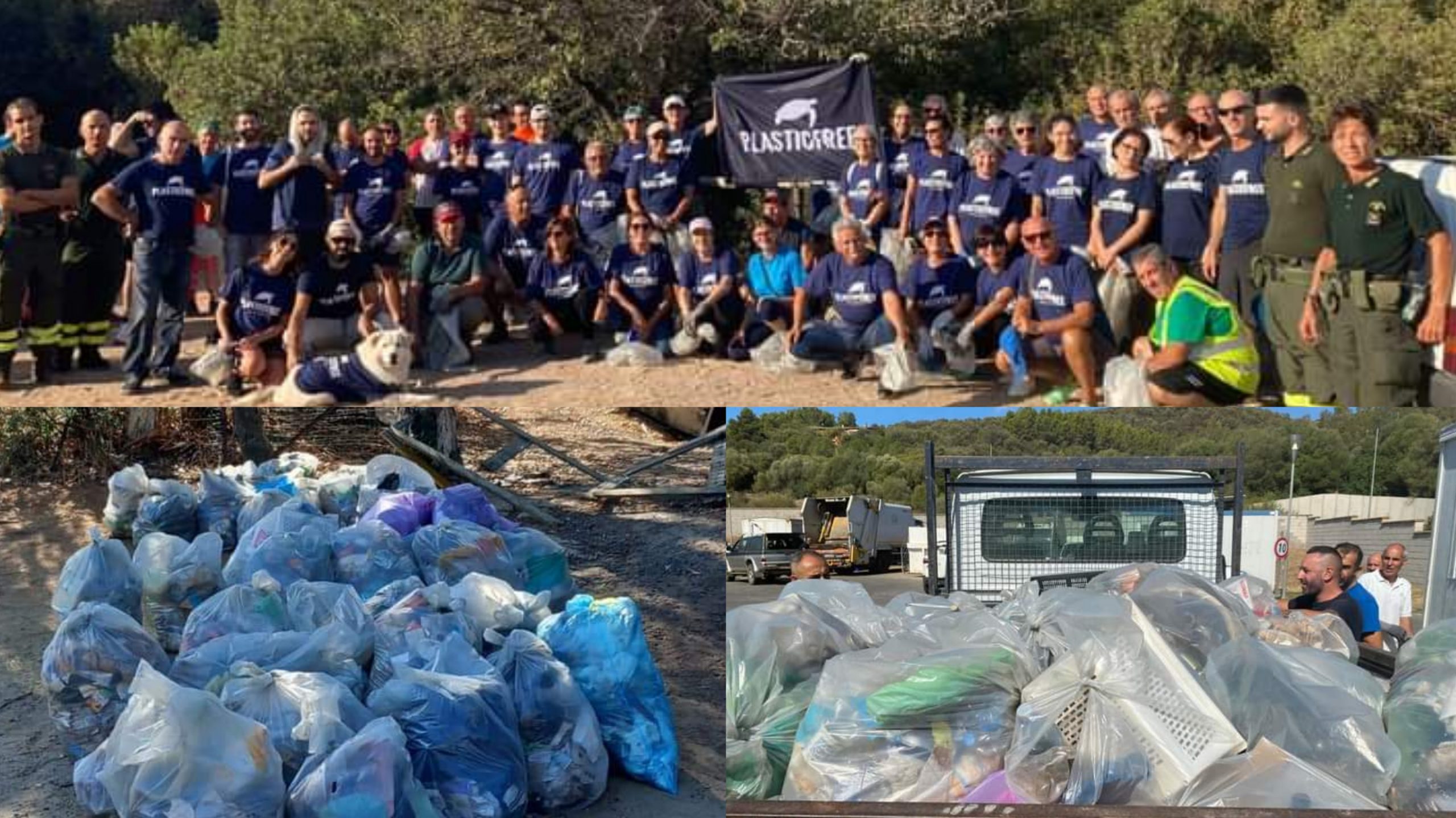 Tre giornate della pulizia del territorio a Teulada: raccolti quintali di spazzatura