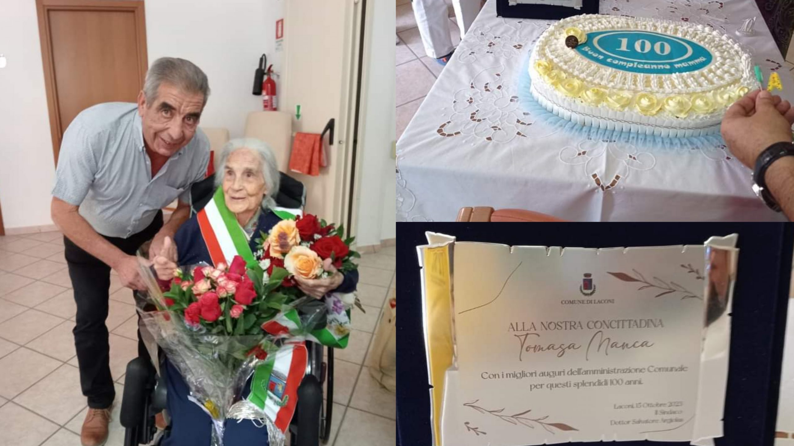 Laconi in festa per Tomasa Manca: 100 candeline per la nuova centenaria